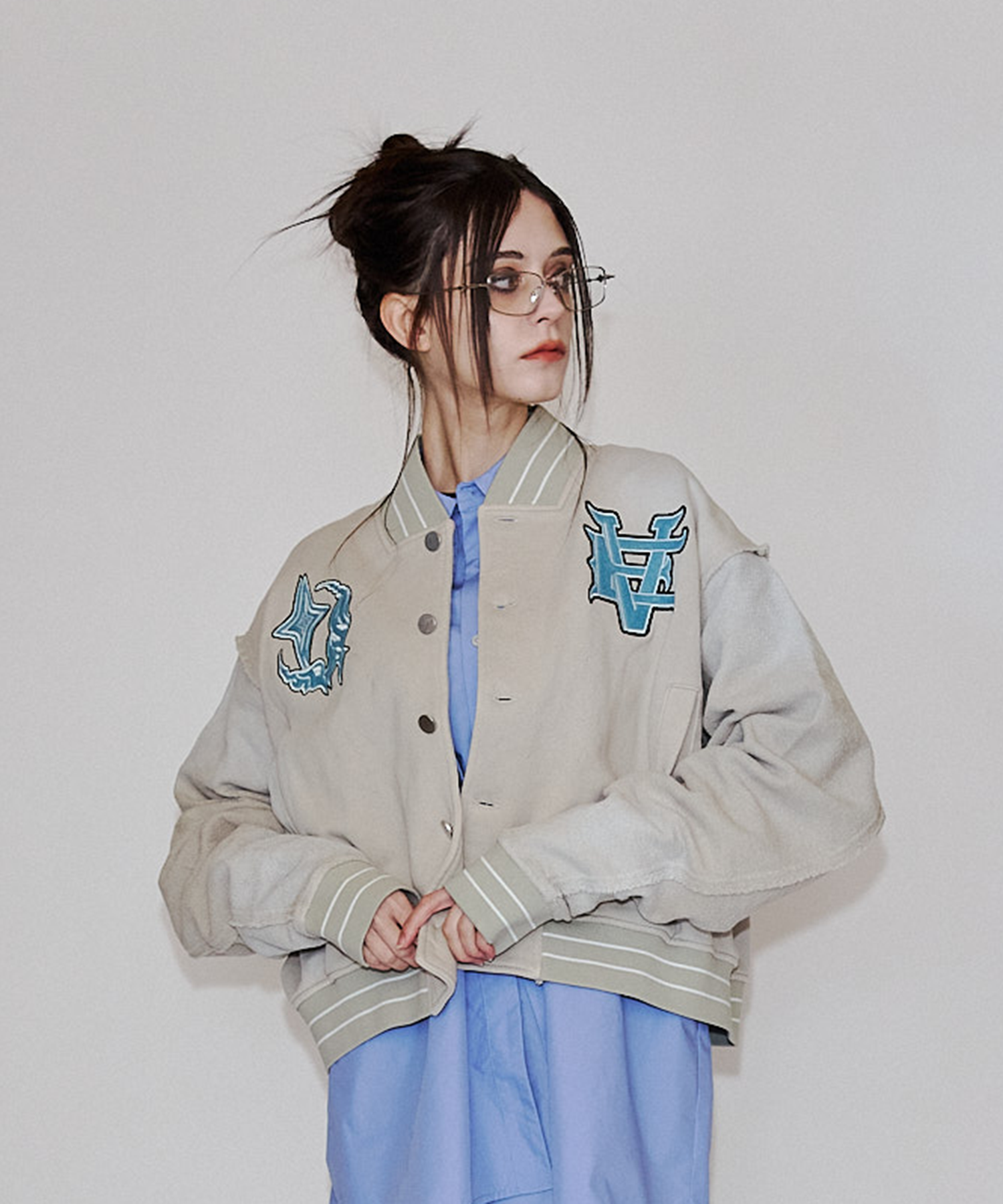 渐变 Bleach Melt Logo 长袖 T 恤 (蓝色)