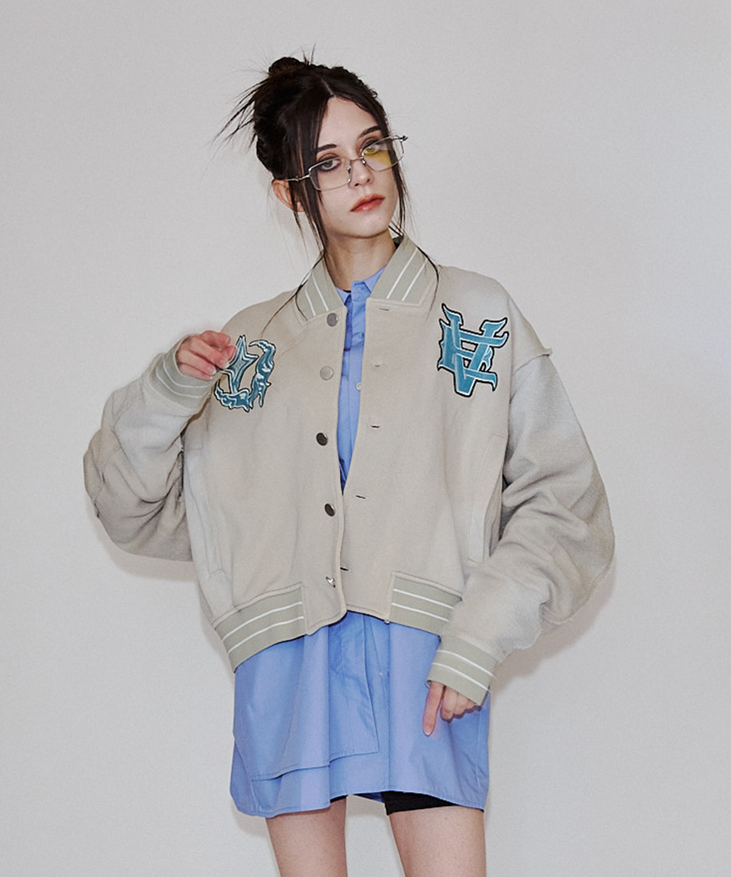 渐变 Bleach Melt Logo 长袖 T 恤 (蓝色)