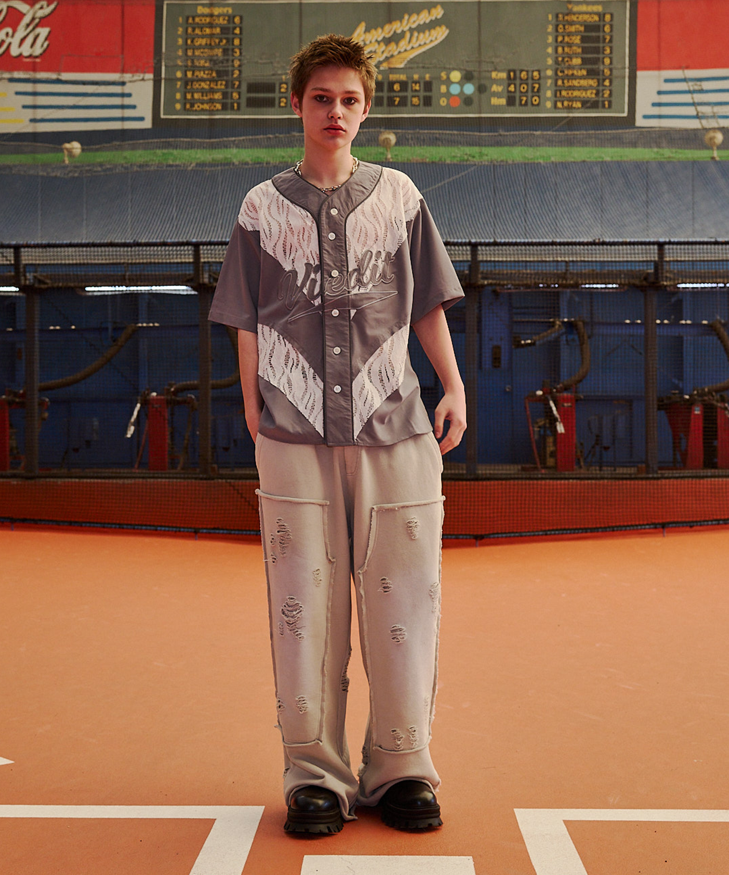 渐变 Bleach Melt Logo 长袖 T 恤 (蓝色)