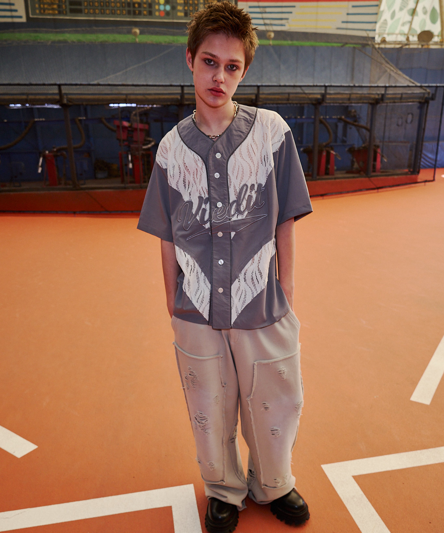 渐变 Bleach Melt Logo 长袖 T 恤 (蓝色)