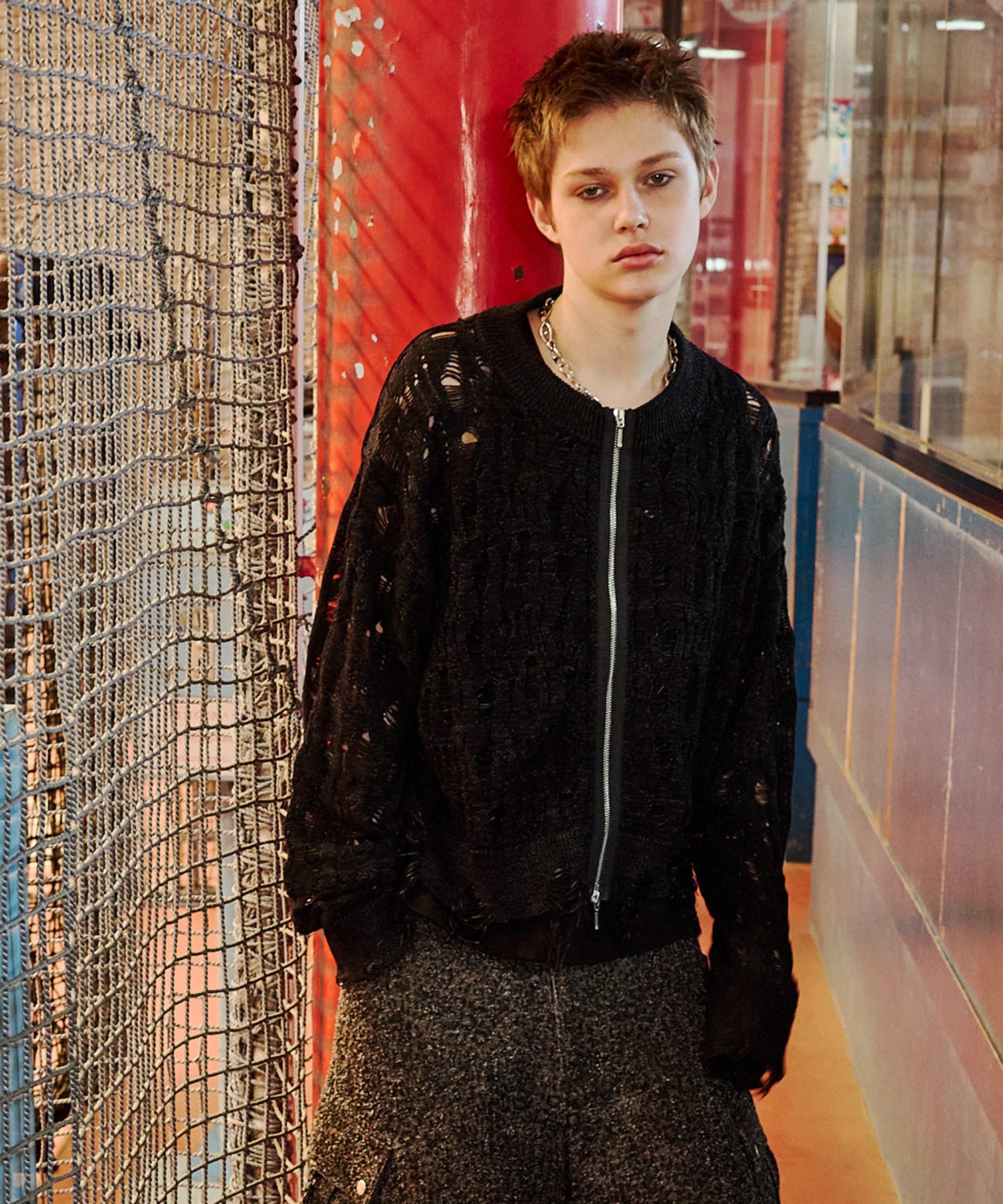 渐变 Bleach Melt Logo 长袖 T 恤 (蓝色)