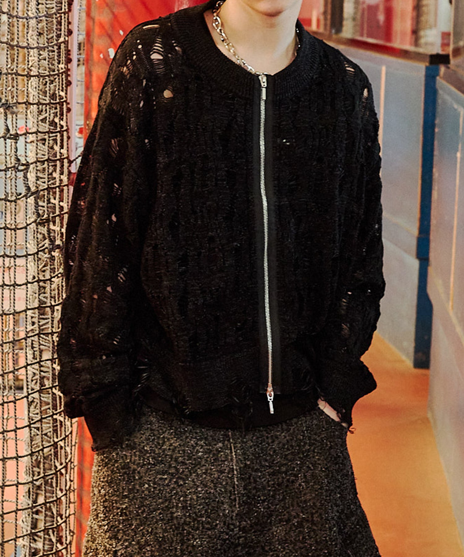 渐变 Bleach Melt Logo 长袖 T 恤 (蓝色)