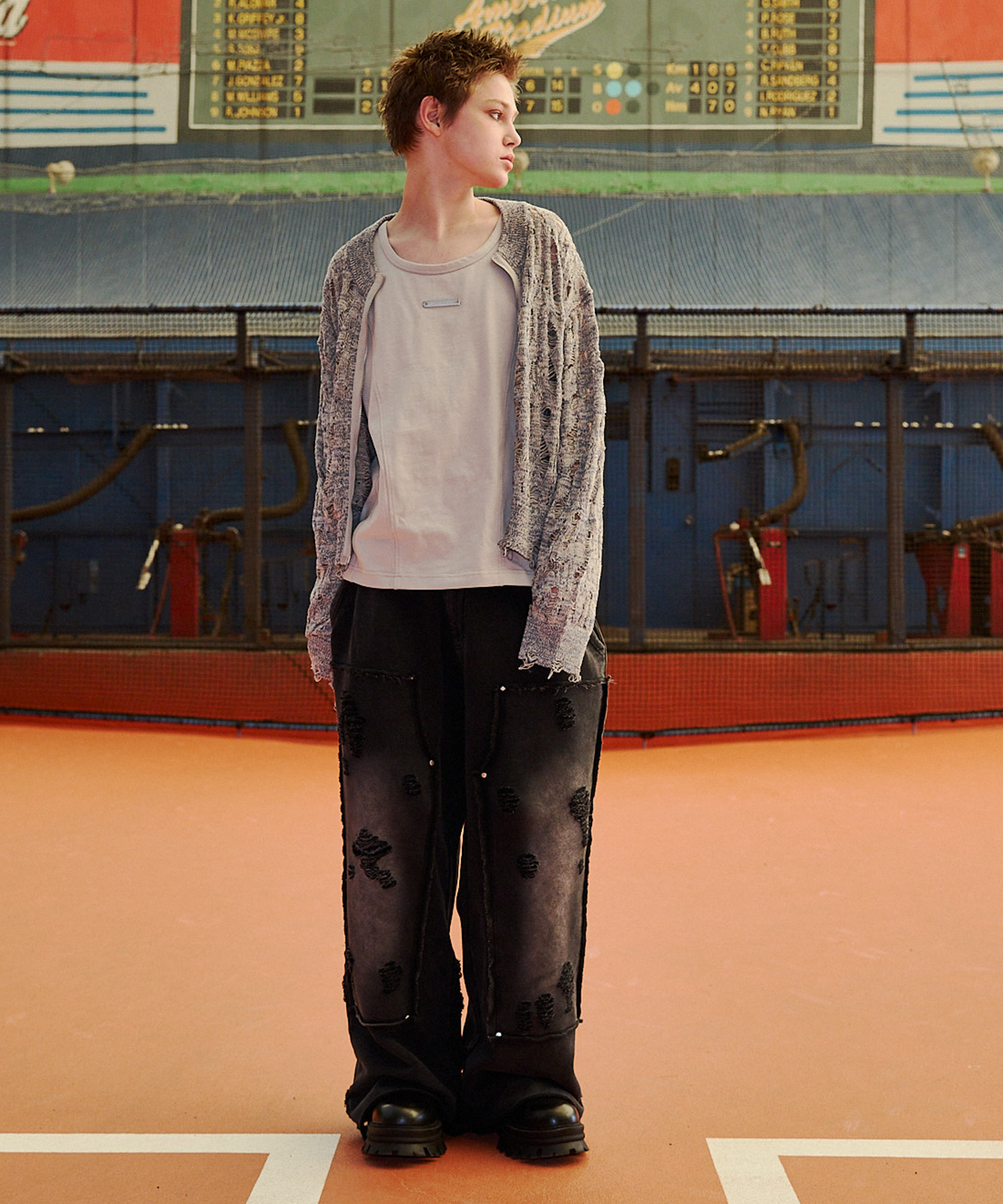 渐变 Bleach Melt Logo 长袖 T 恤 (蓝色)