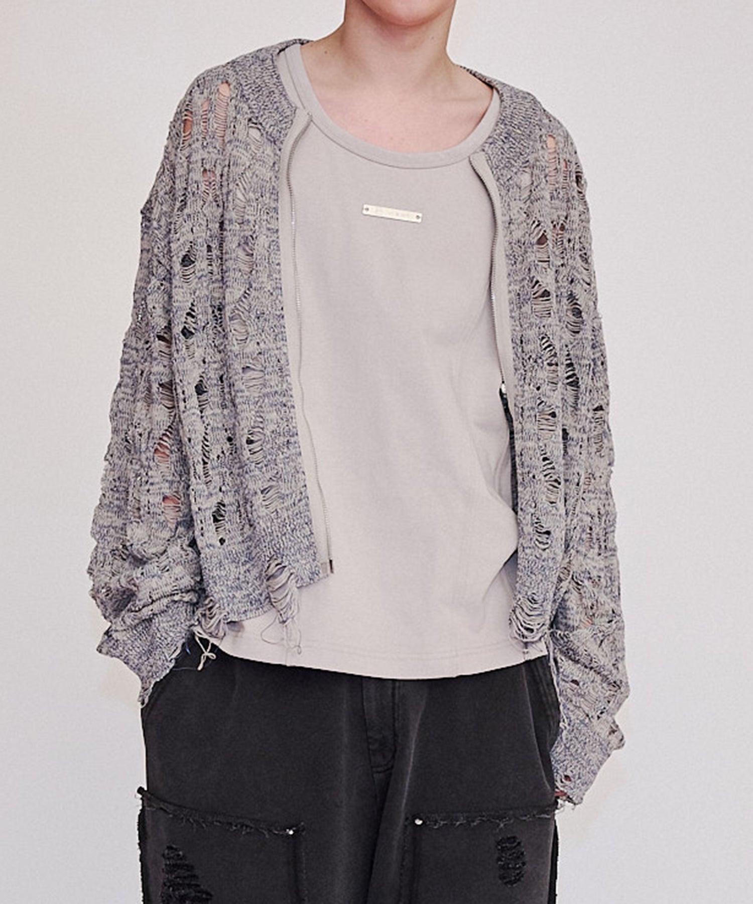 渐变 Bleach Melt Logo 长袖 T 恤 (蓝色)