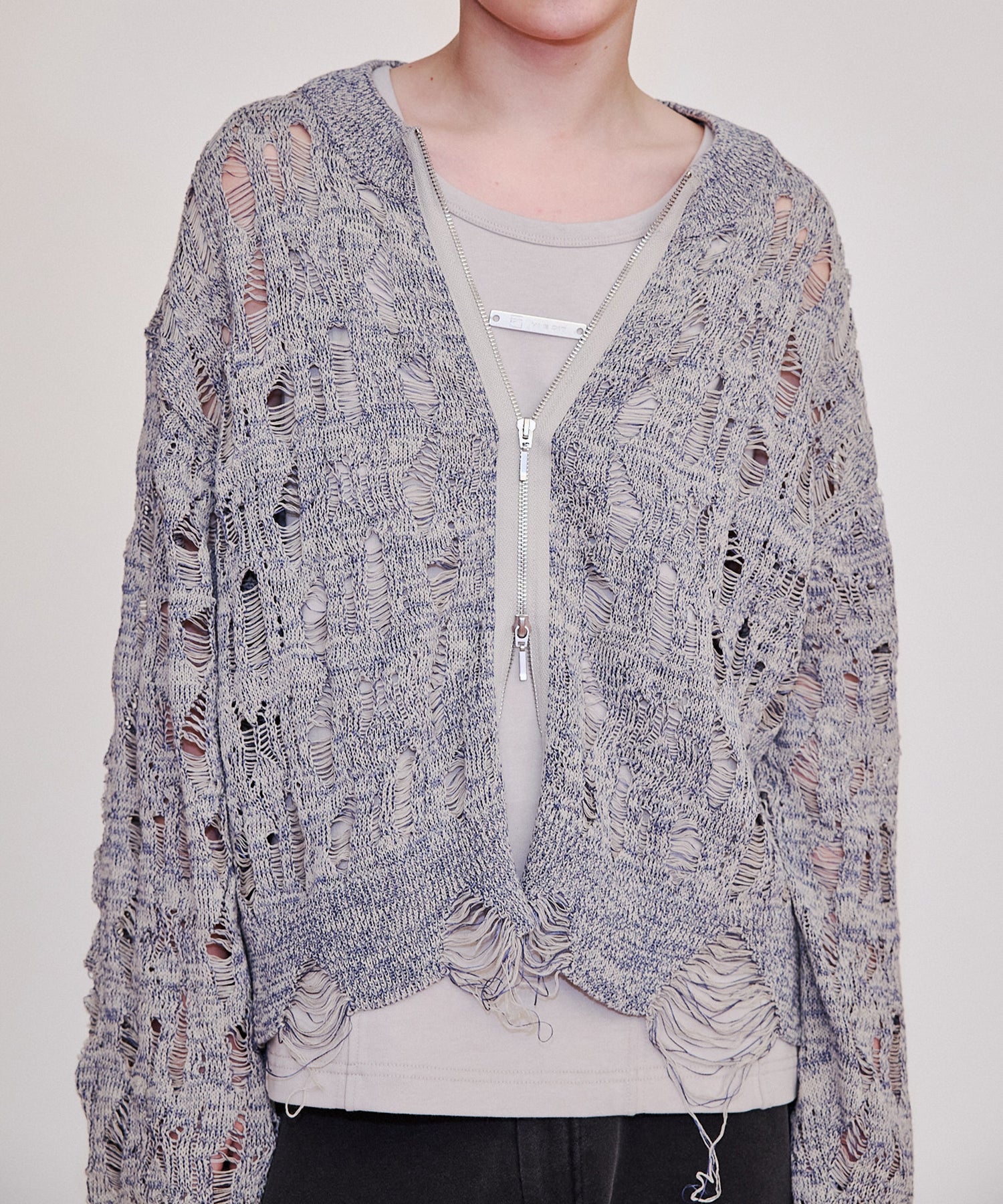 渐变 Bleach Melt Logo 长袖 T 恤 (蓝色)