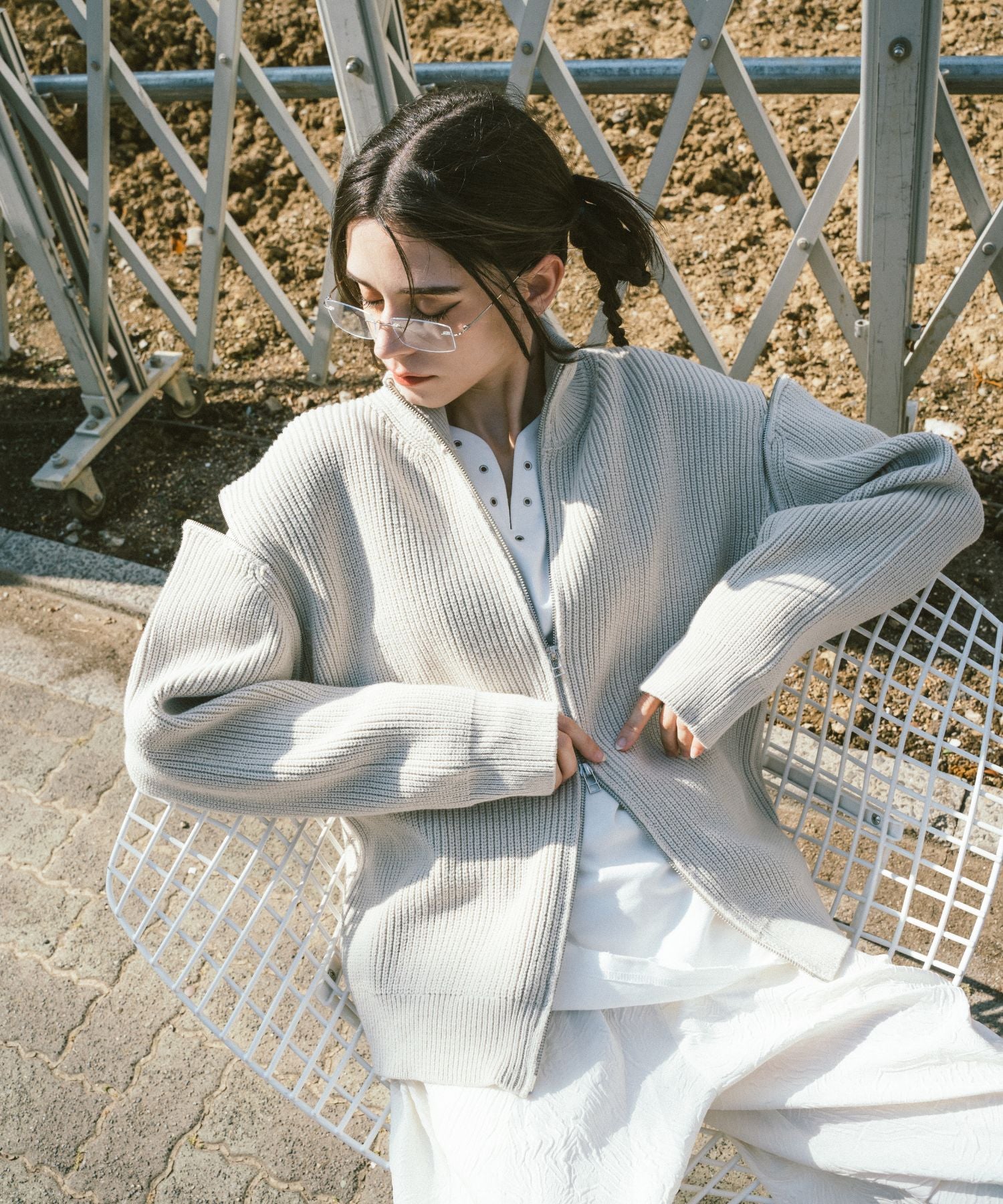 2way Driver 针织衫(黑色)