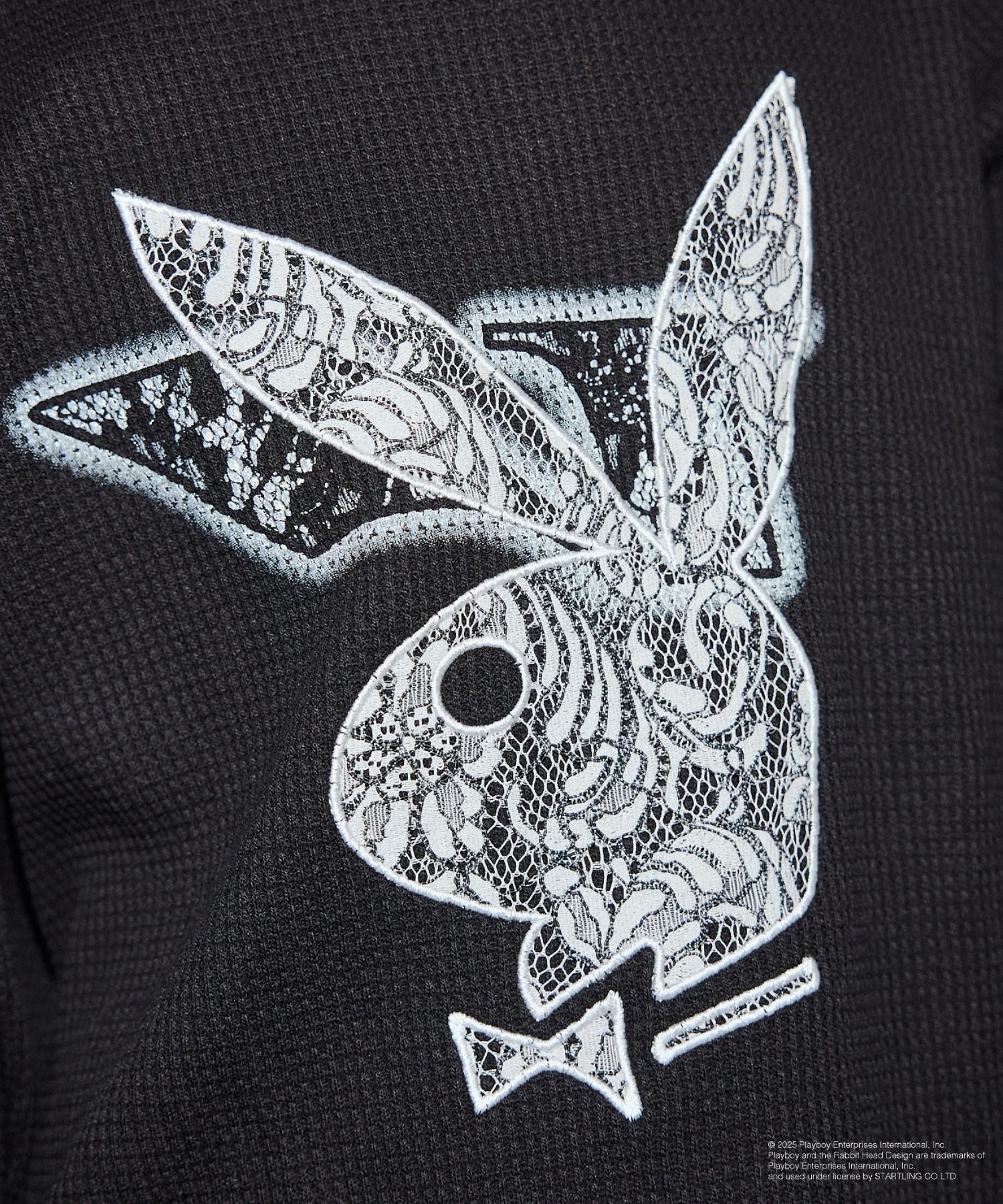 PLAYBOY L/S Crew Neck Tee(BLACK)