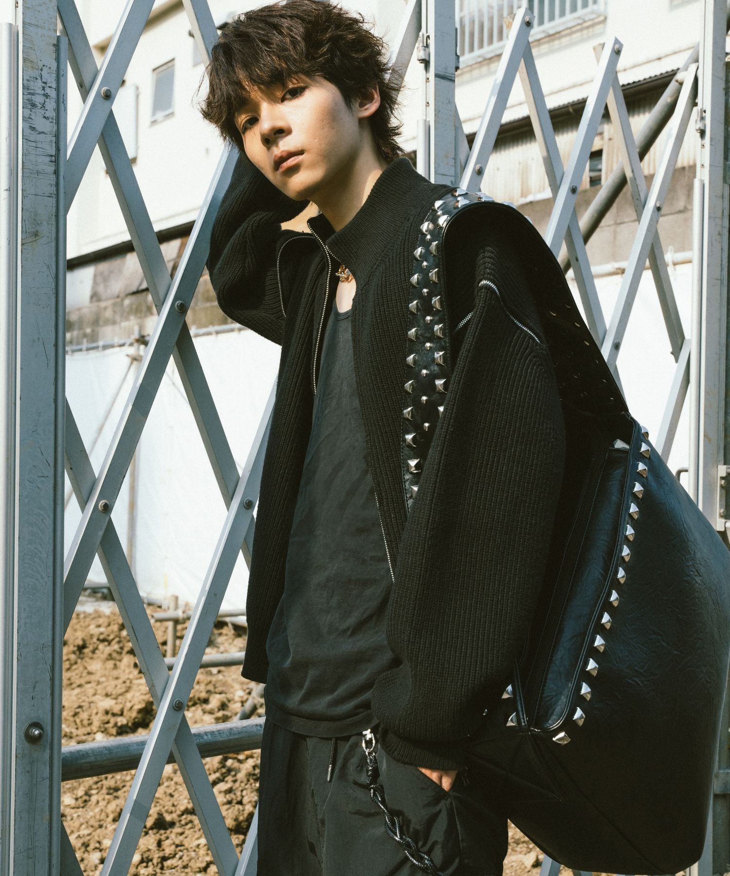 2way Driver 针织衫(黑色)