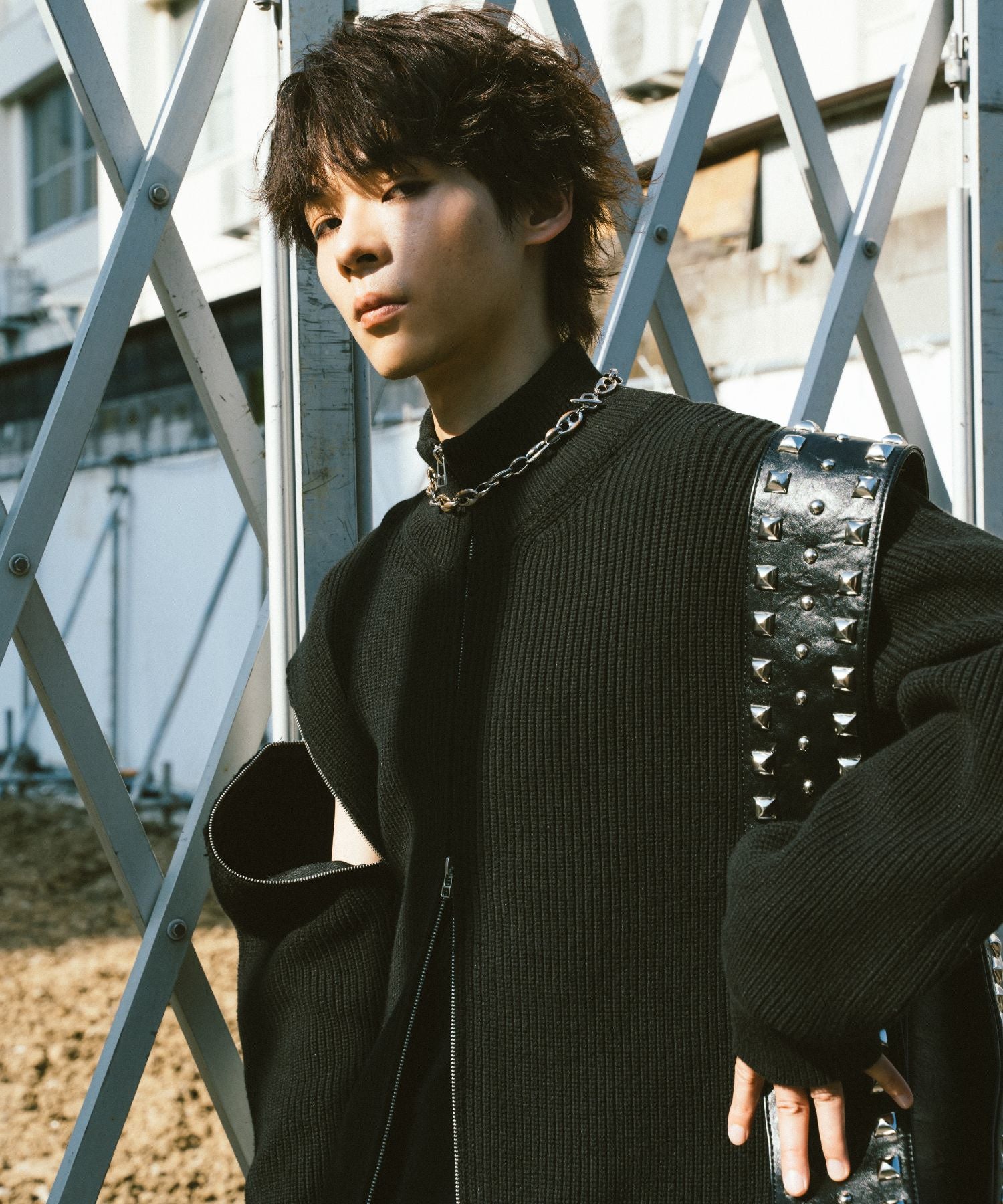 2way Driver 针织衫(黑色)