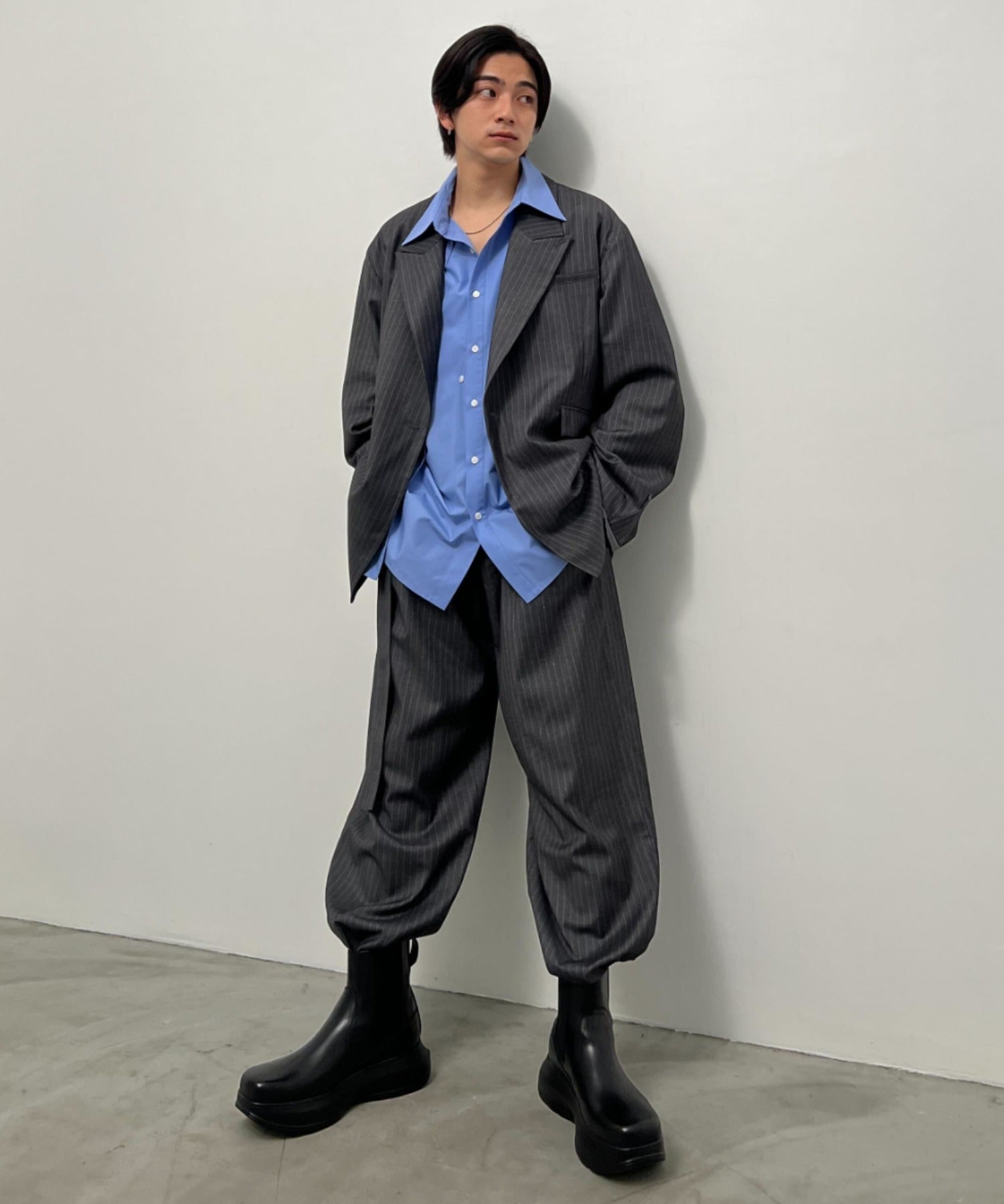 渐变 Bleach Melt Logo 长袖 T 恤 (蓝色)