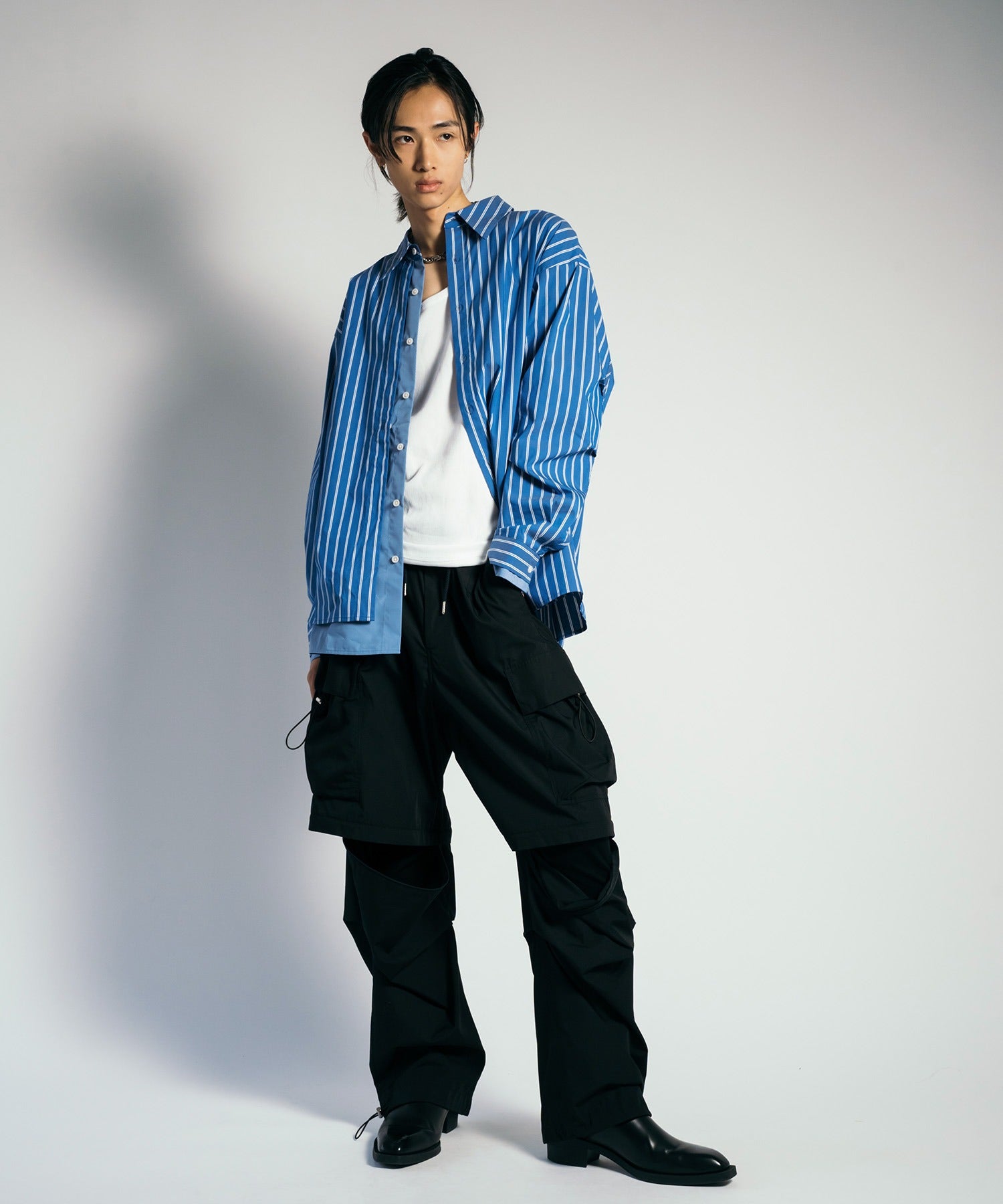 渐变 Bleach Melt Logo 长袖 T 恤 (蓝色)