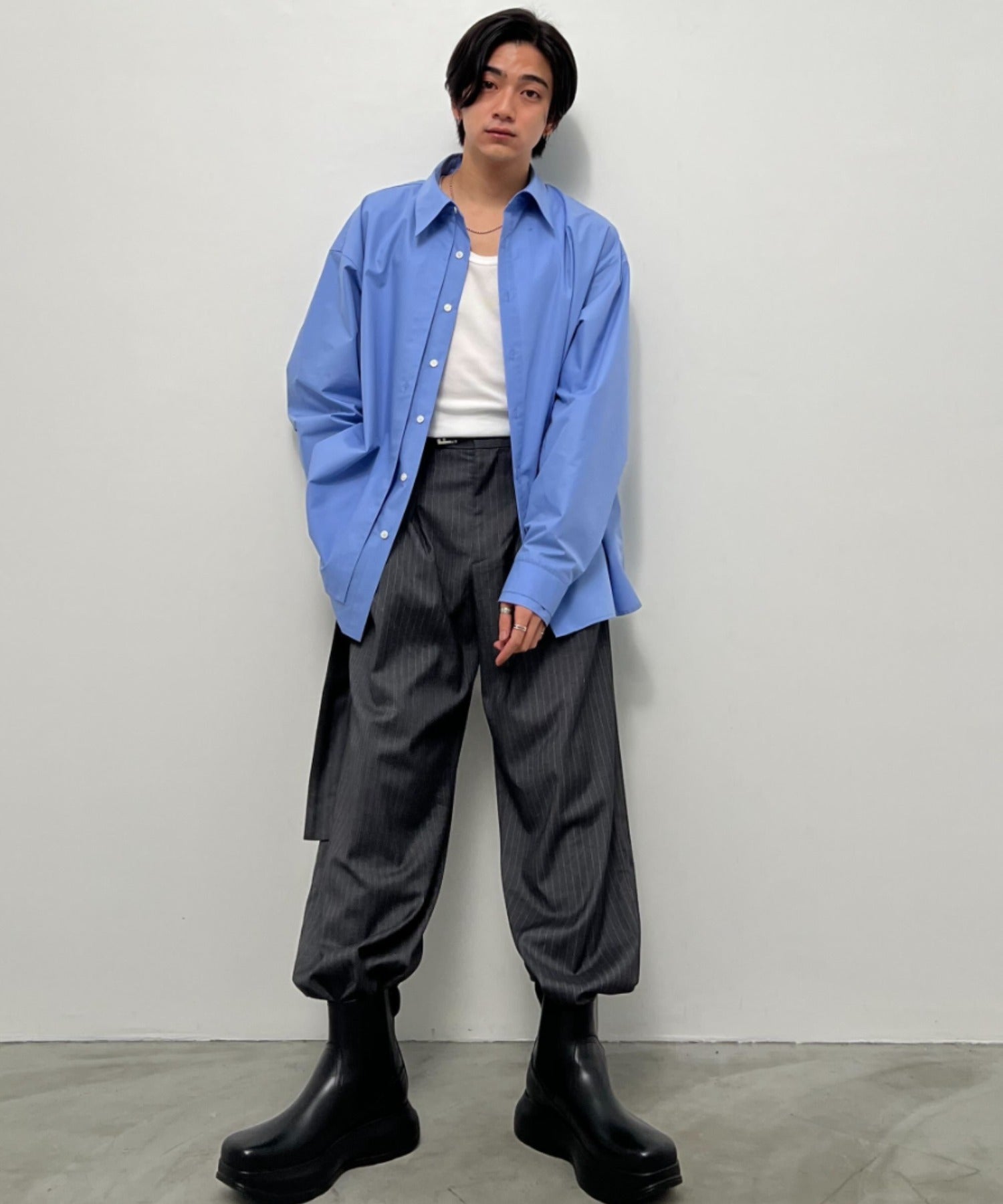 渐变 Bleach Melt Logo 长袖 T 恤 (蓝色)