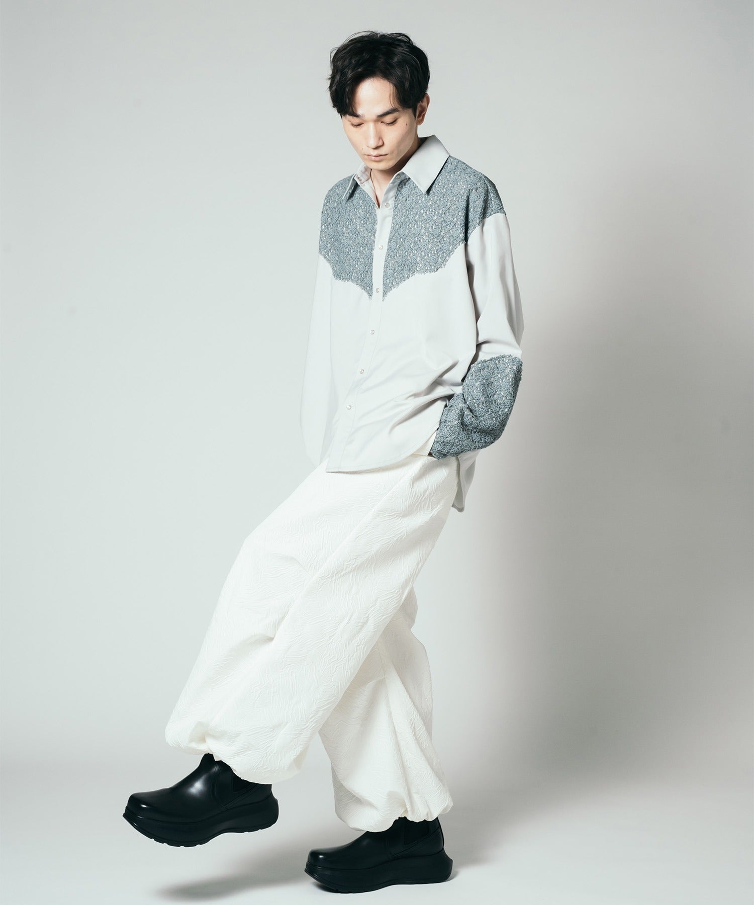 渐变 Bleach Melt Logo 长袖 T 恤 (蓝色)