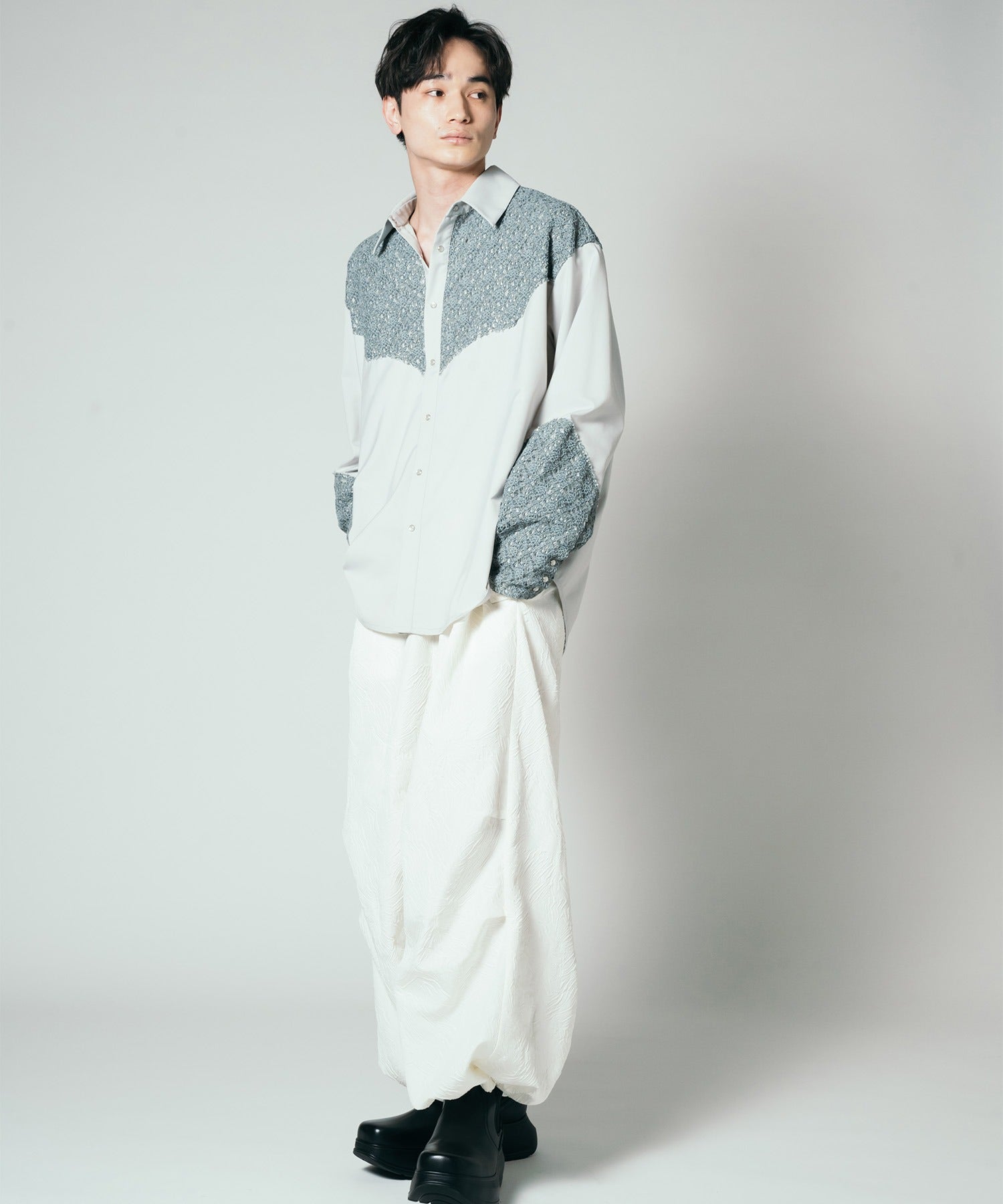 渐变 Bleach Melt Logo 长袖 T 恤 (蓝色)