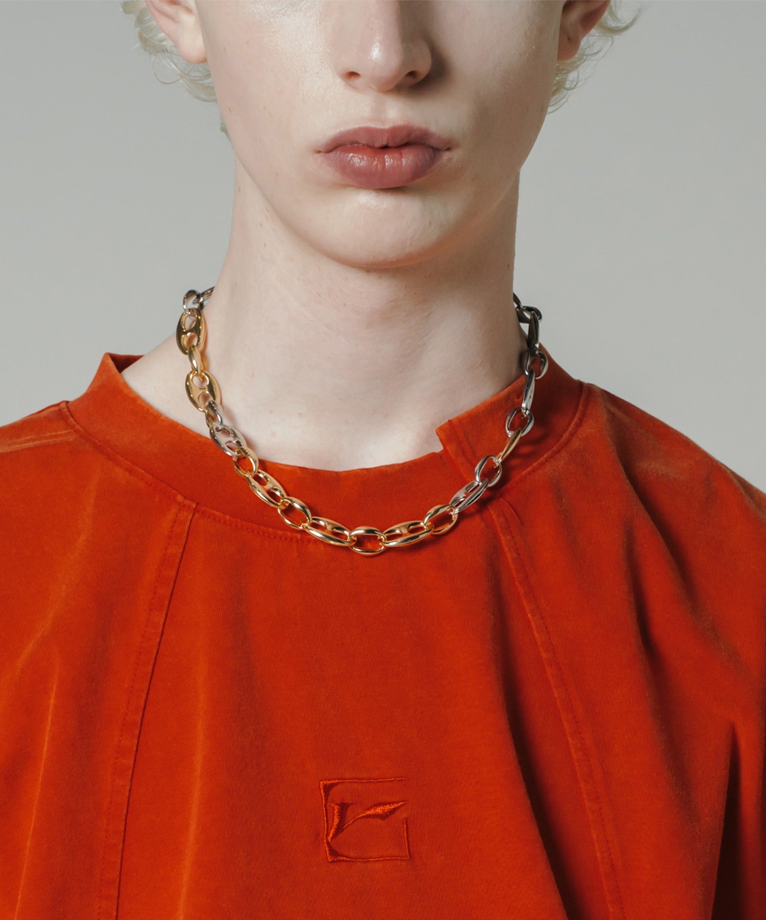 圆形原创链条项链(金色)