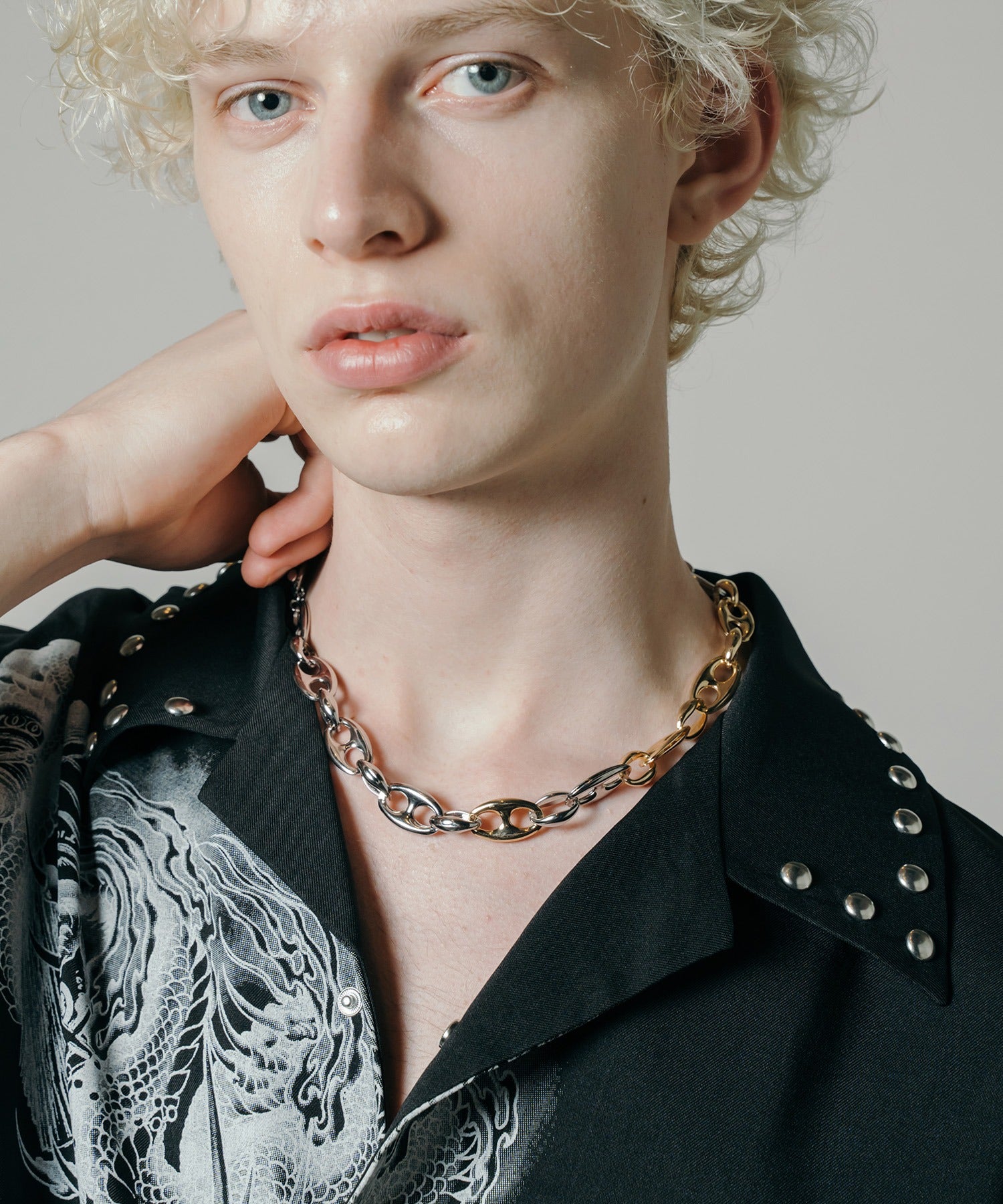 圆形原创链条项链(金色)