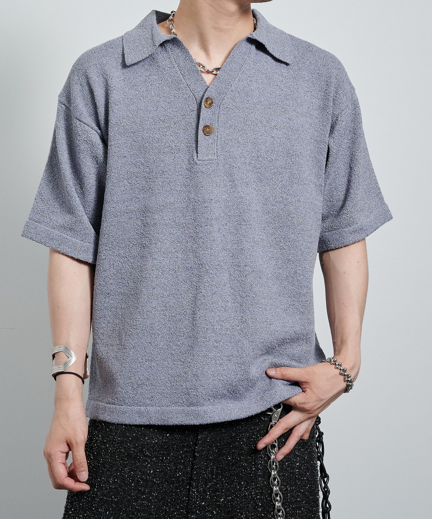 渐变 Bleach Melt Logo 长袖 T 恤 (蓝色)