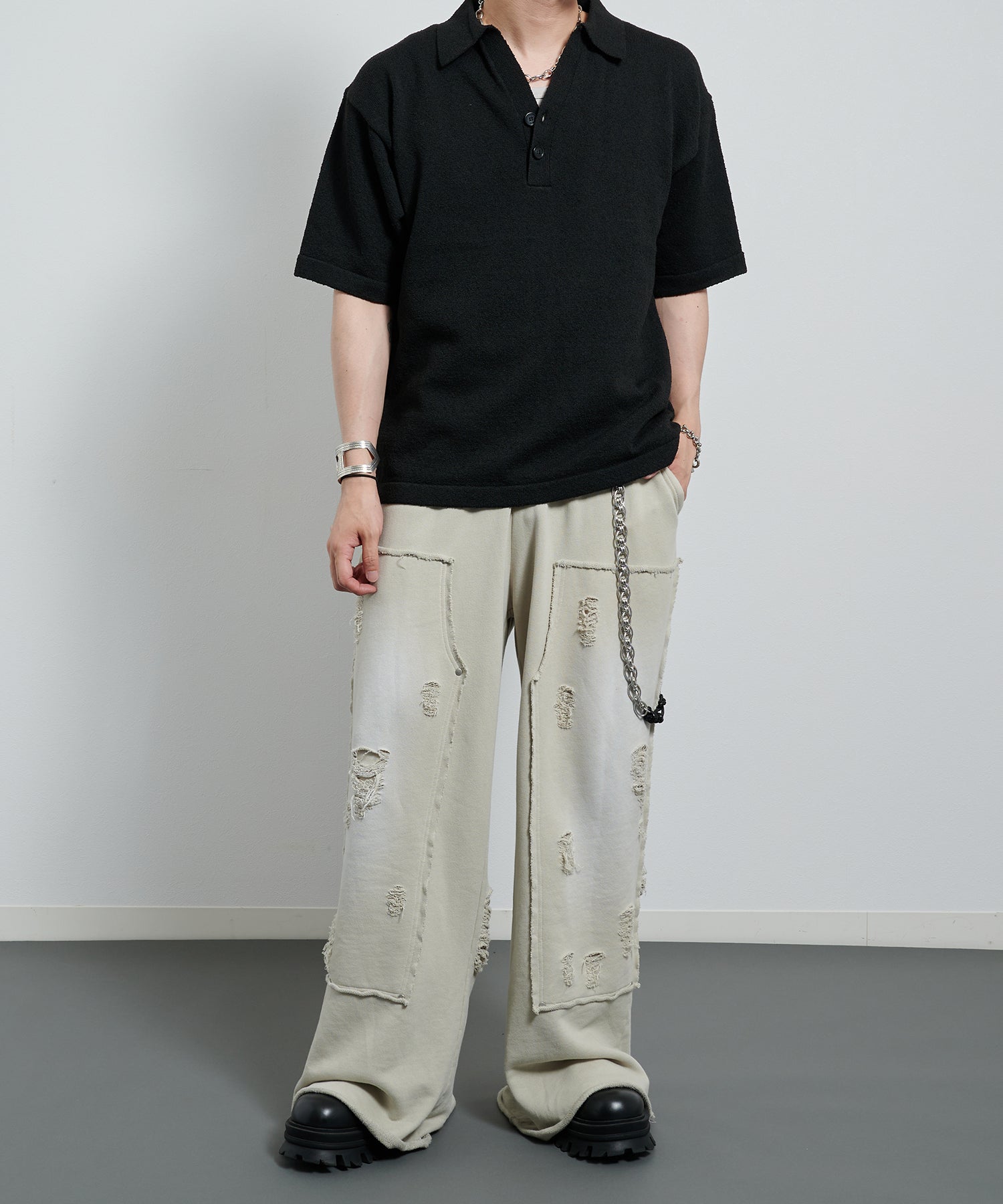 渐变 Bleach Melt Logo 长袖 T 恤 (蓝色)