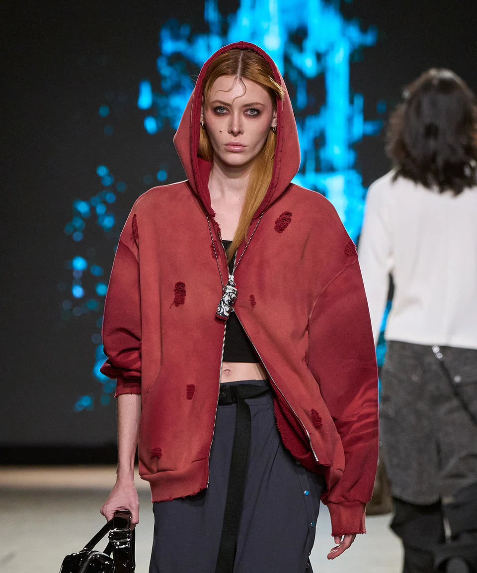 Pieace Heart Hoodie (Red)