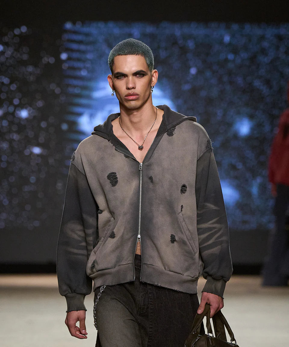 Pieace Heart Hoodie (Gray)