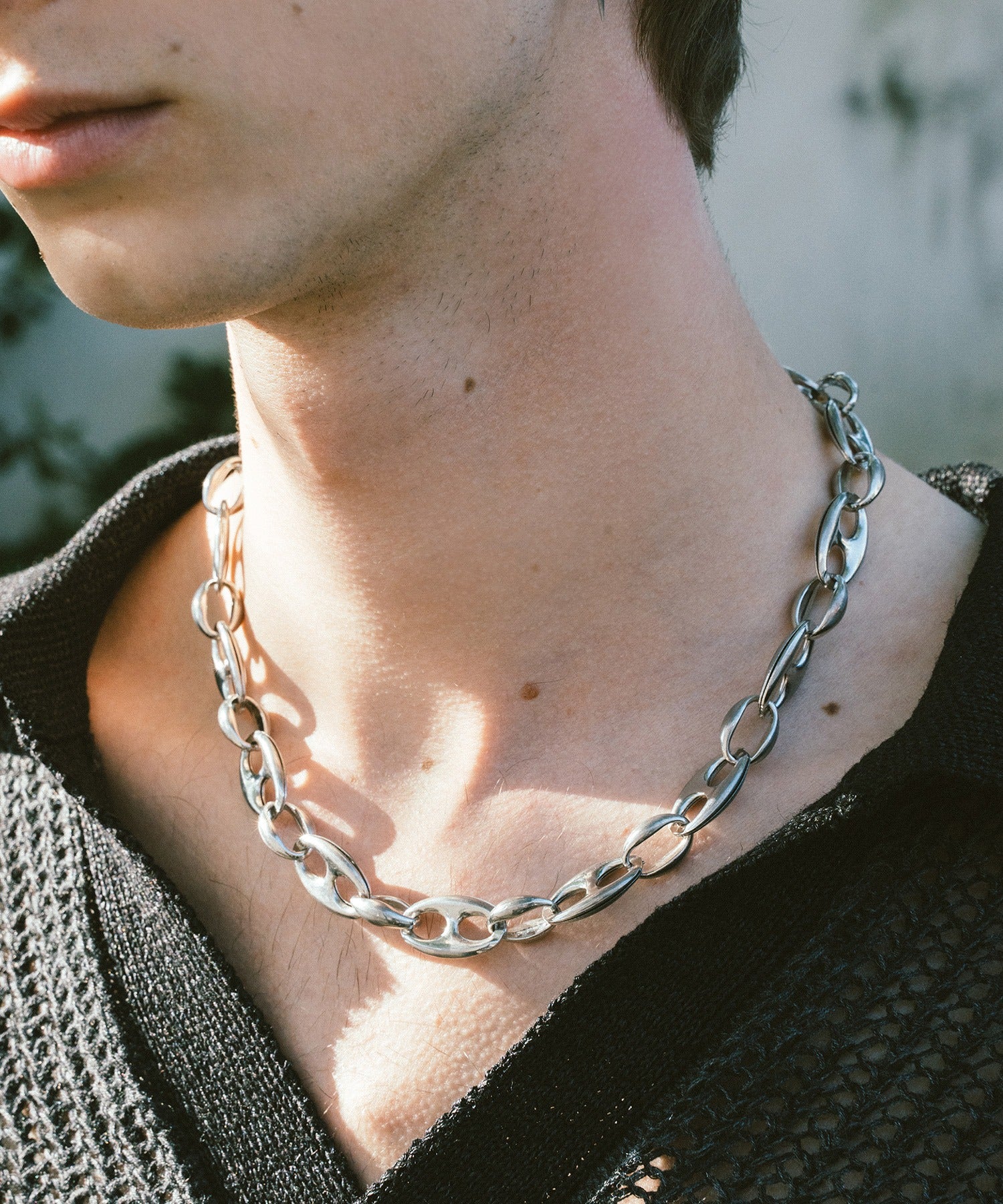 圆形原创链条项链(金色)