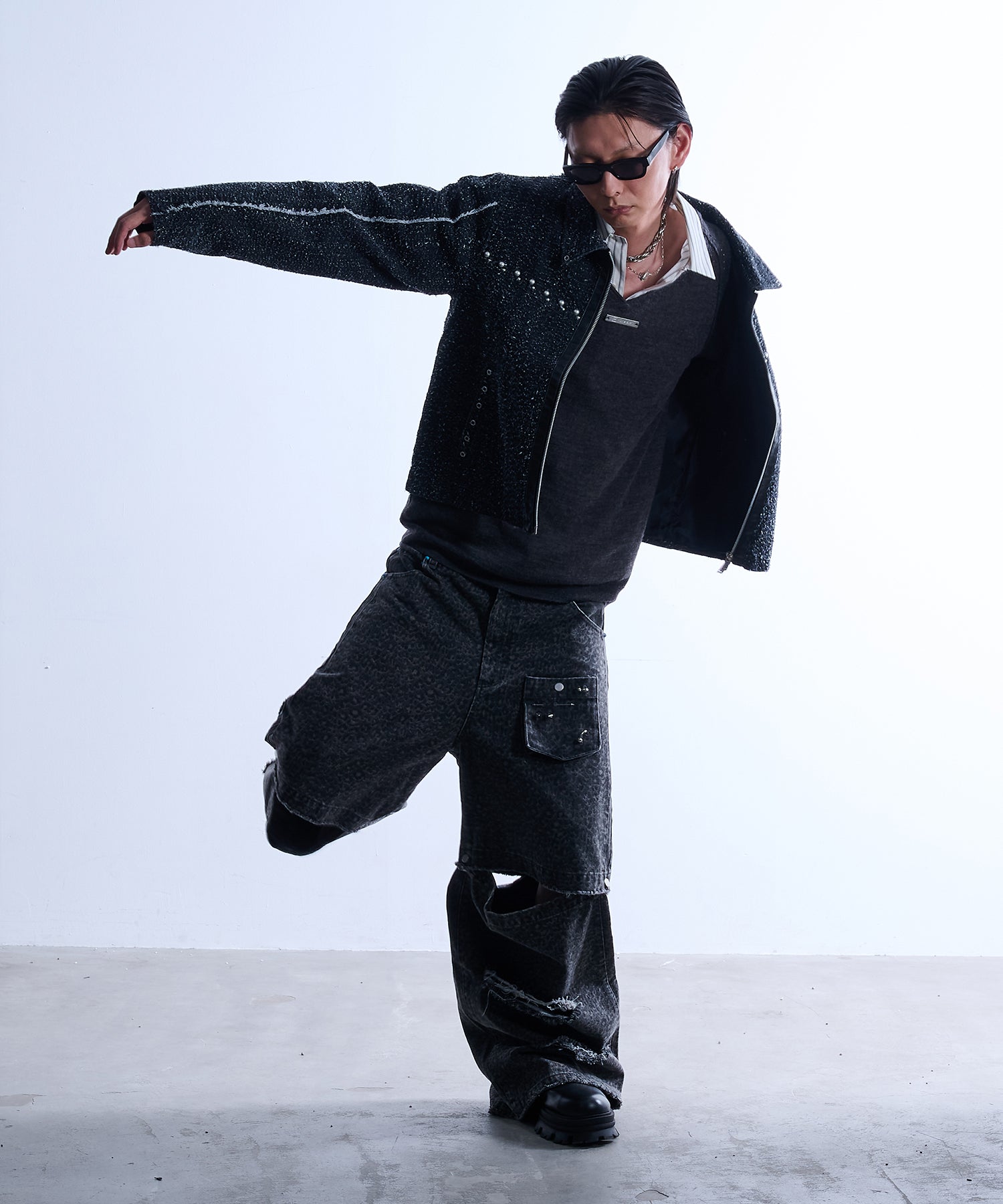 渐变 Bleach Melt Logo 长袖 T 恤 (蓝色)