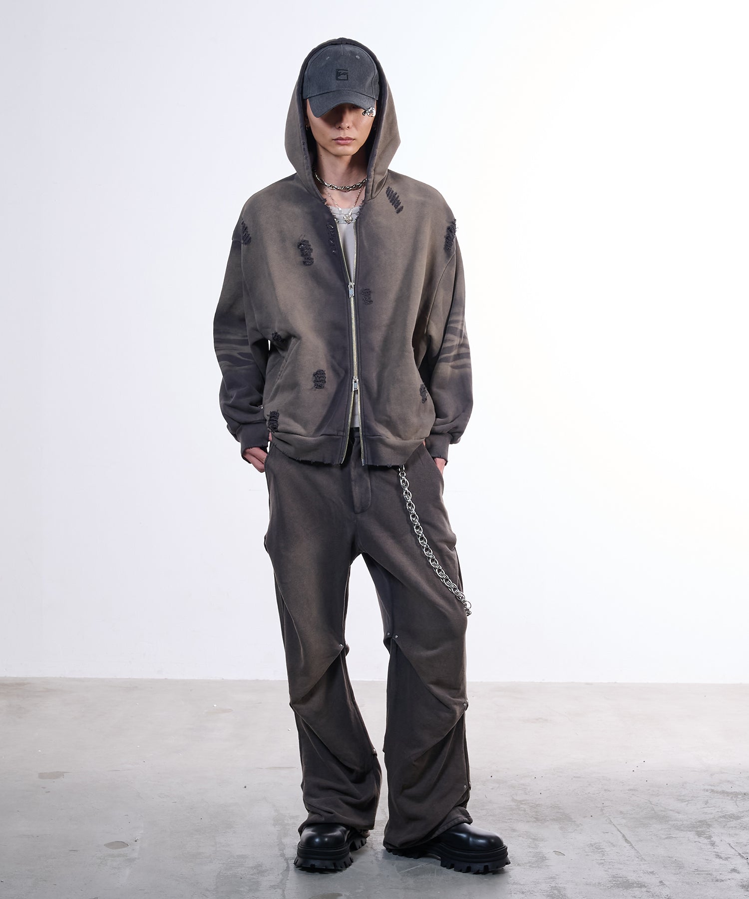Pieace Heart Hoodie (Gray)