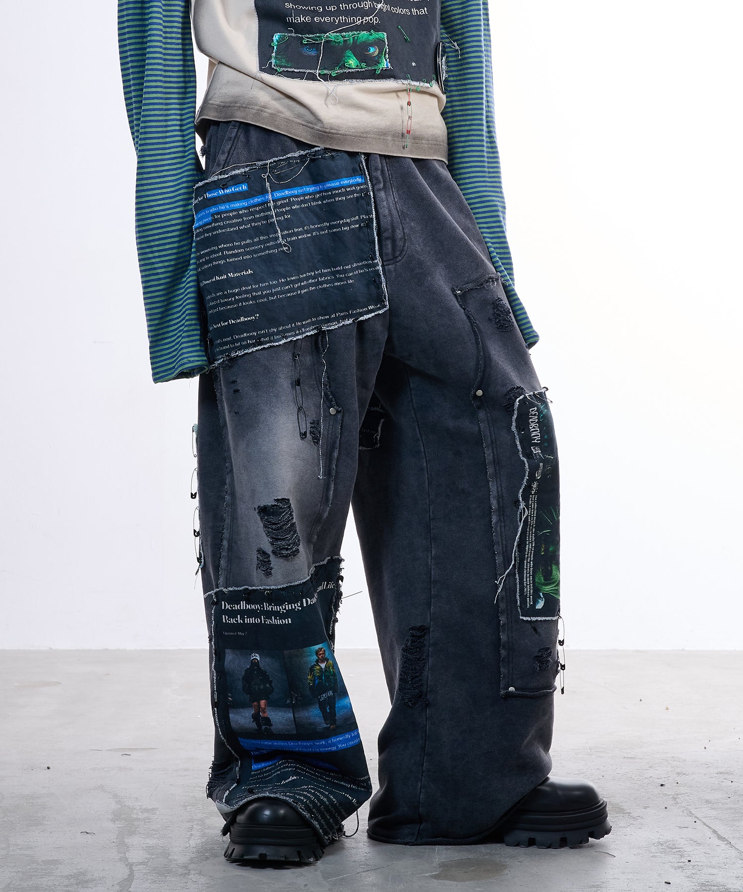 渐变 Bleach Melt Logo 长袖 T 恤 (蓝色)