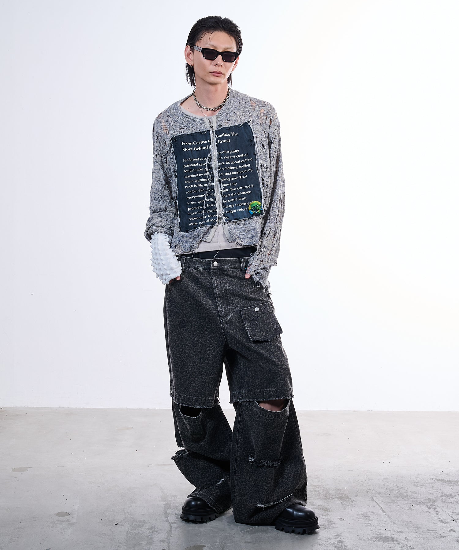 渐变 Bleach Melt Logo 长袖 T 恤 (蓝色)