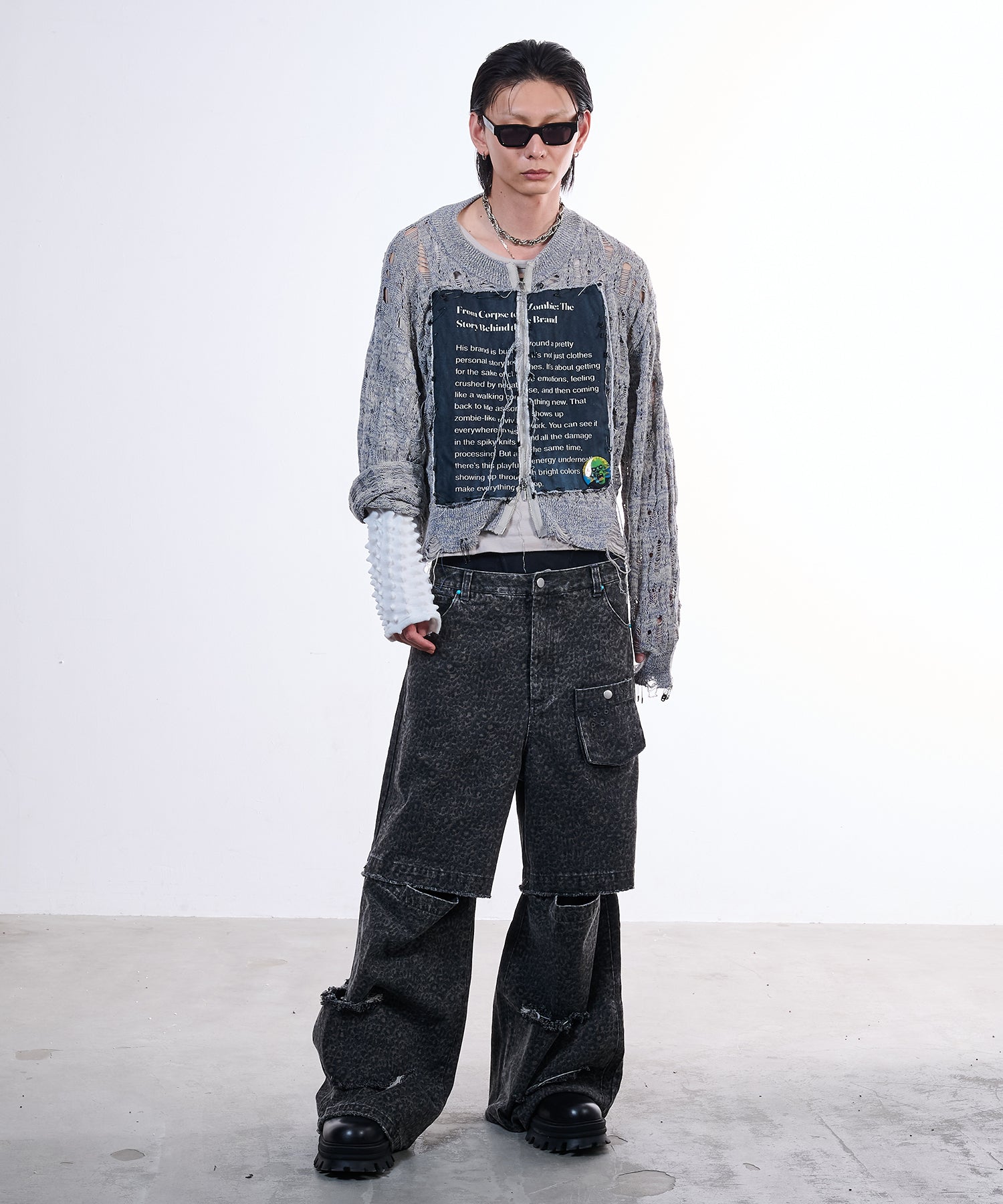 渐变 Bleach Melt Logo 长袖 T 恤 (蓝色)