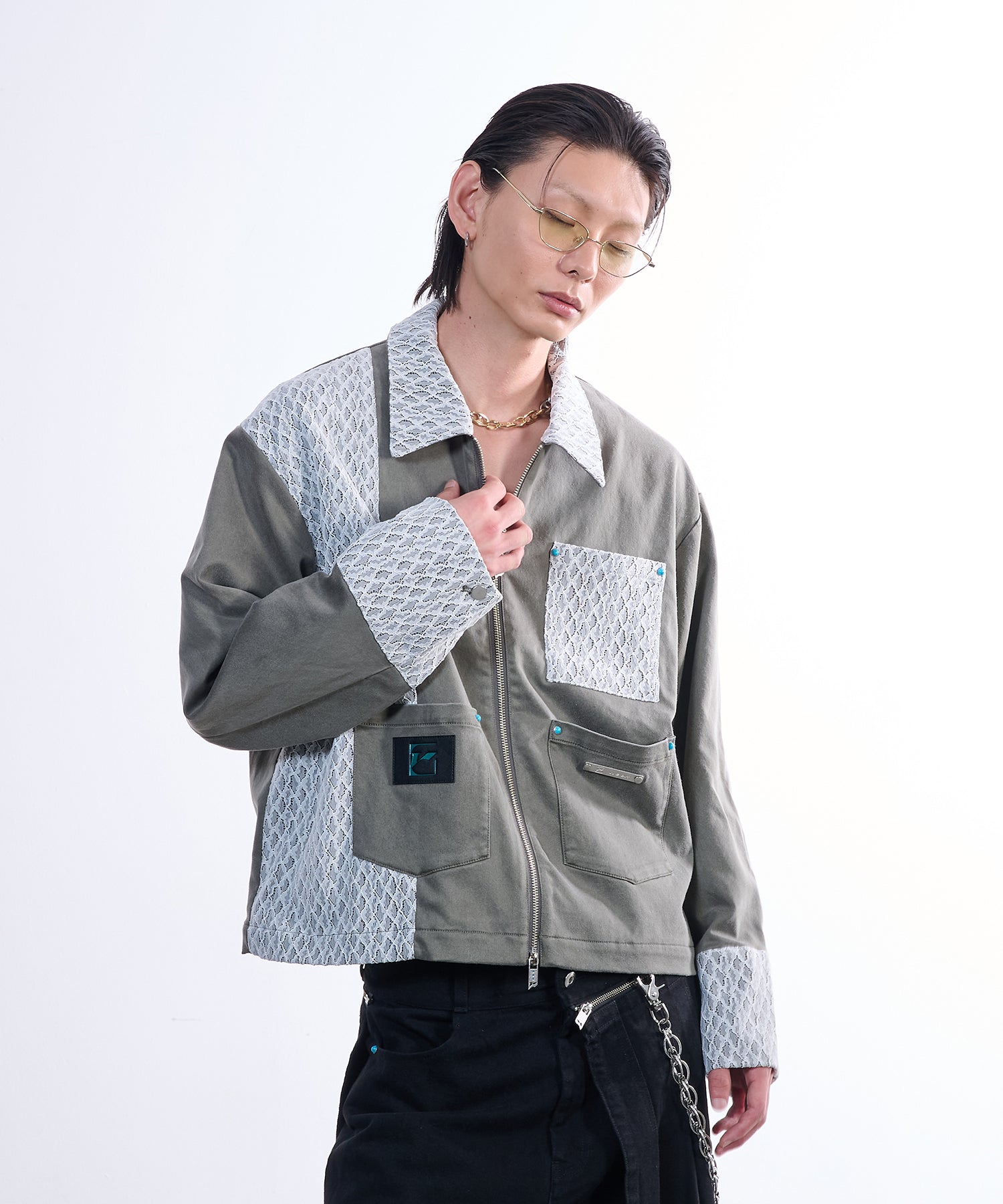 Lace Detroit Jacket (Brown)