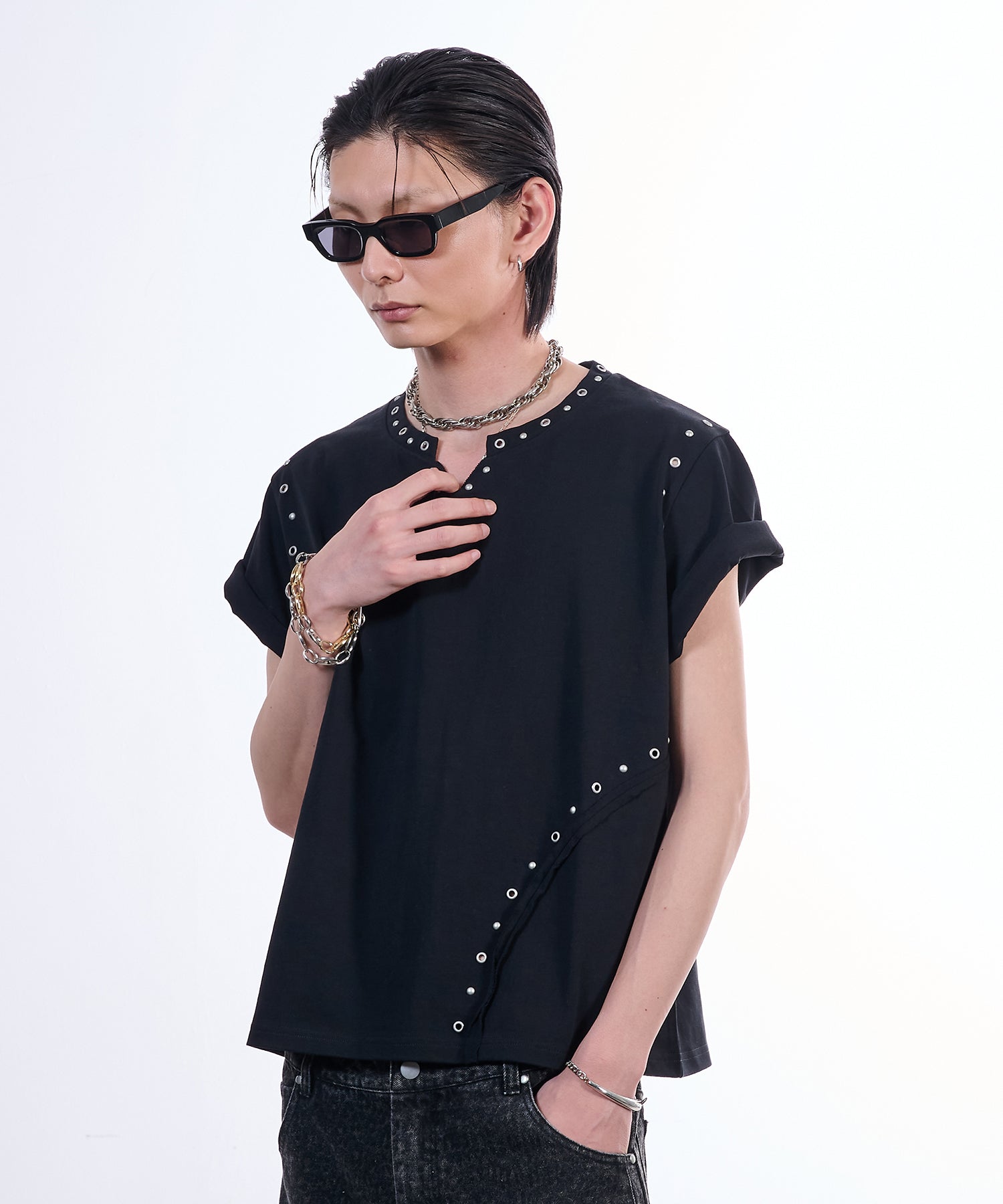 渐变 Bleach Melt Logo 长袖 T 恤 (蓝色)