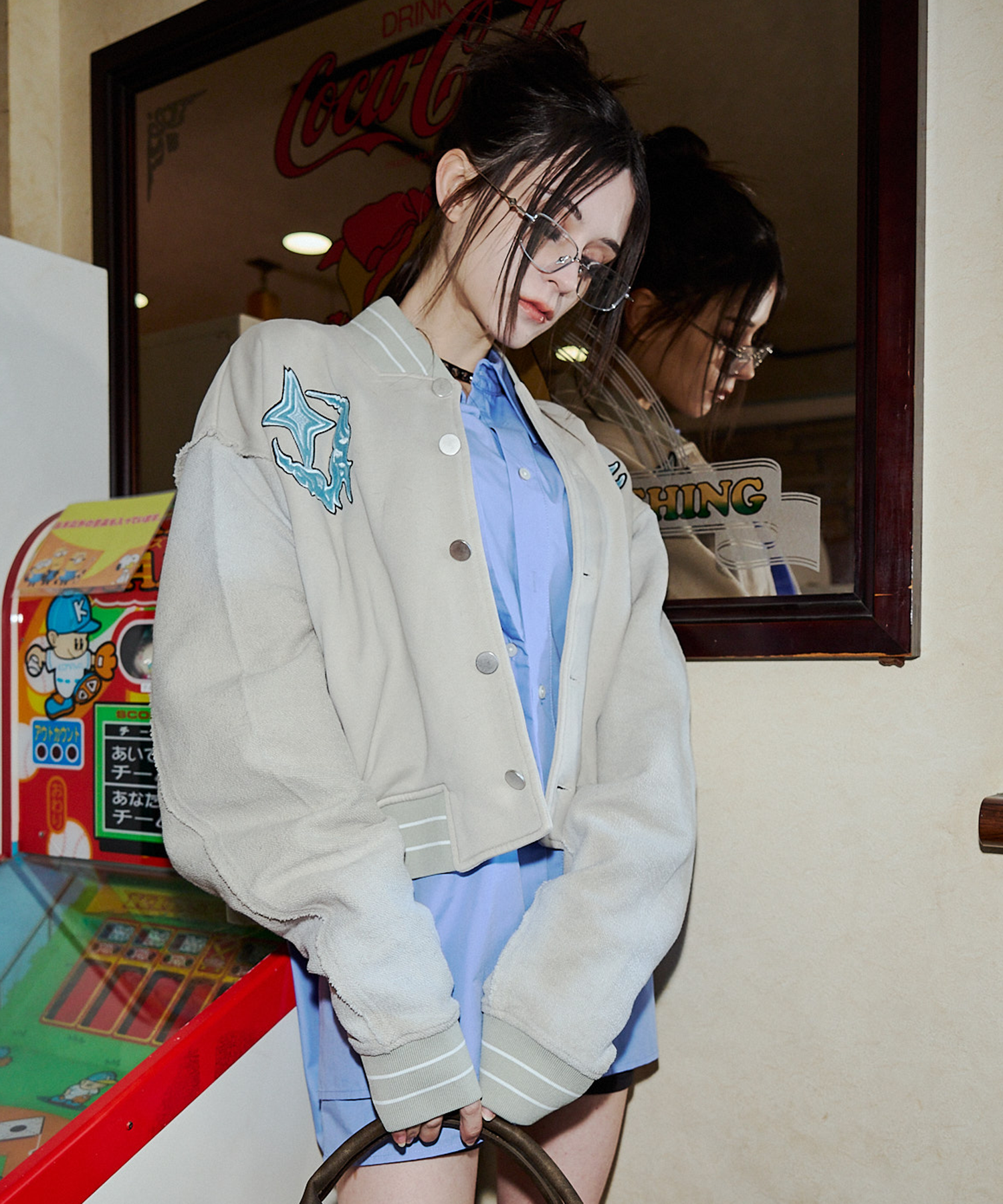 渐变 Bleach Melt Logo 长袖 T 恤 (蓝色)