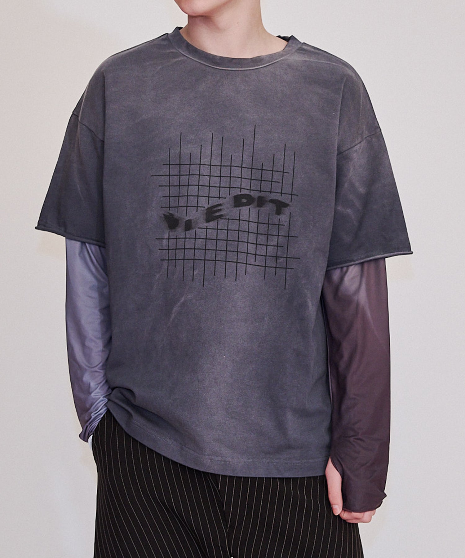 渐变 Bleach Melt Logo 长袖 T 恤 (蓝色)