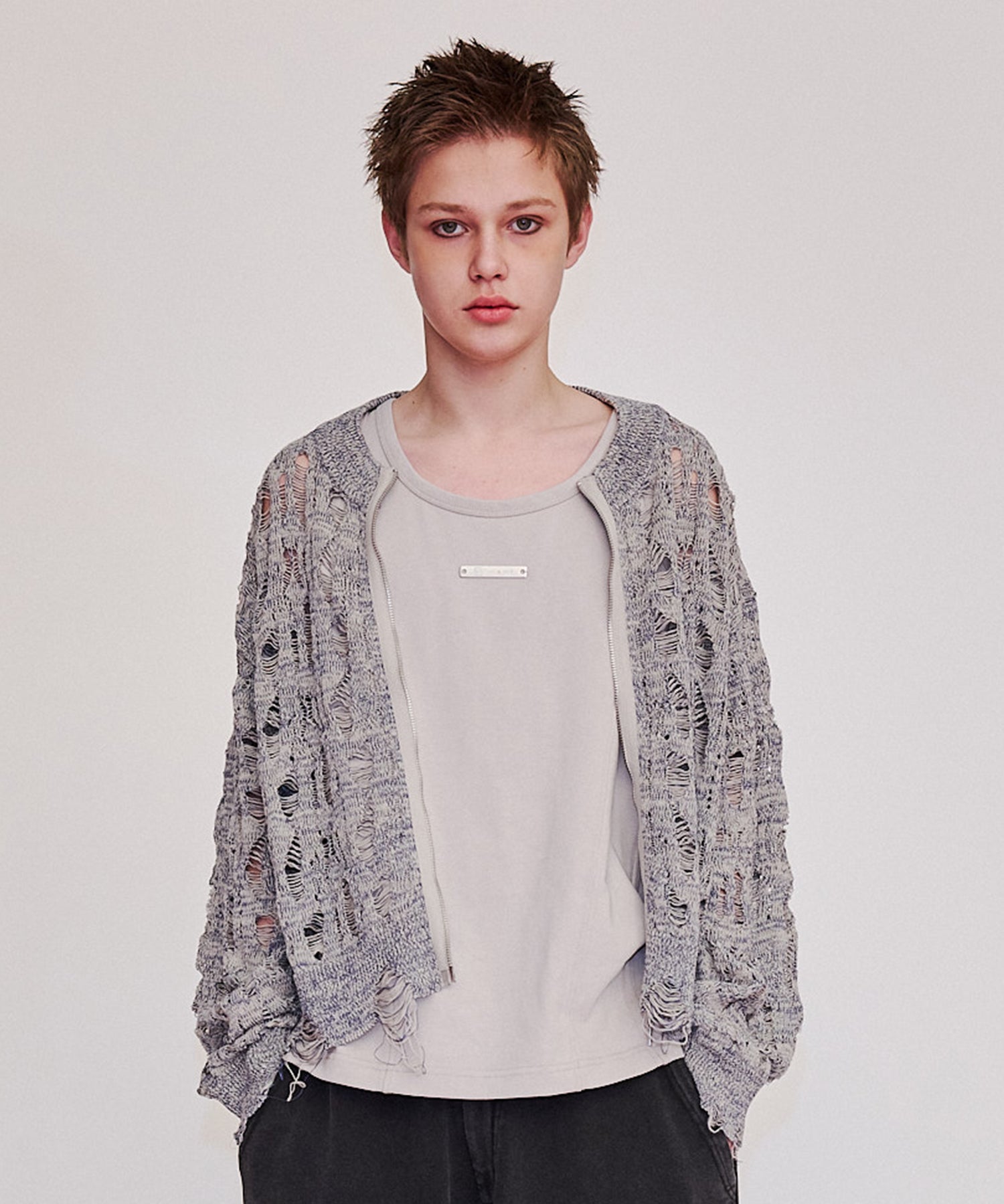 渐变 Bleach Melt Logo 长袖 T 恤 (蓝色)