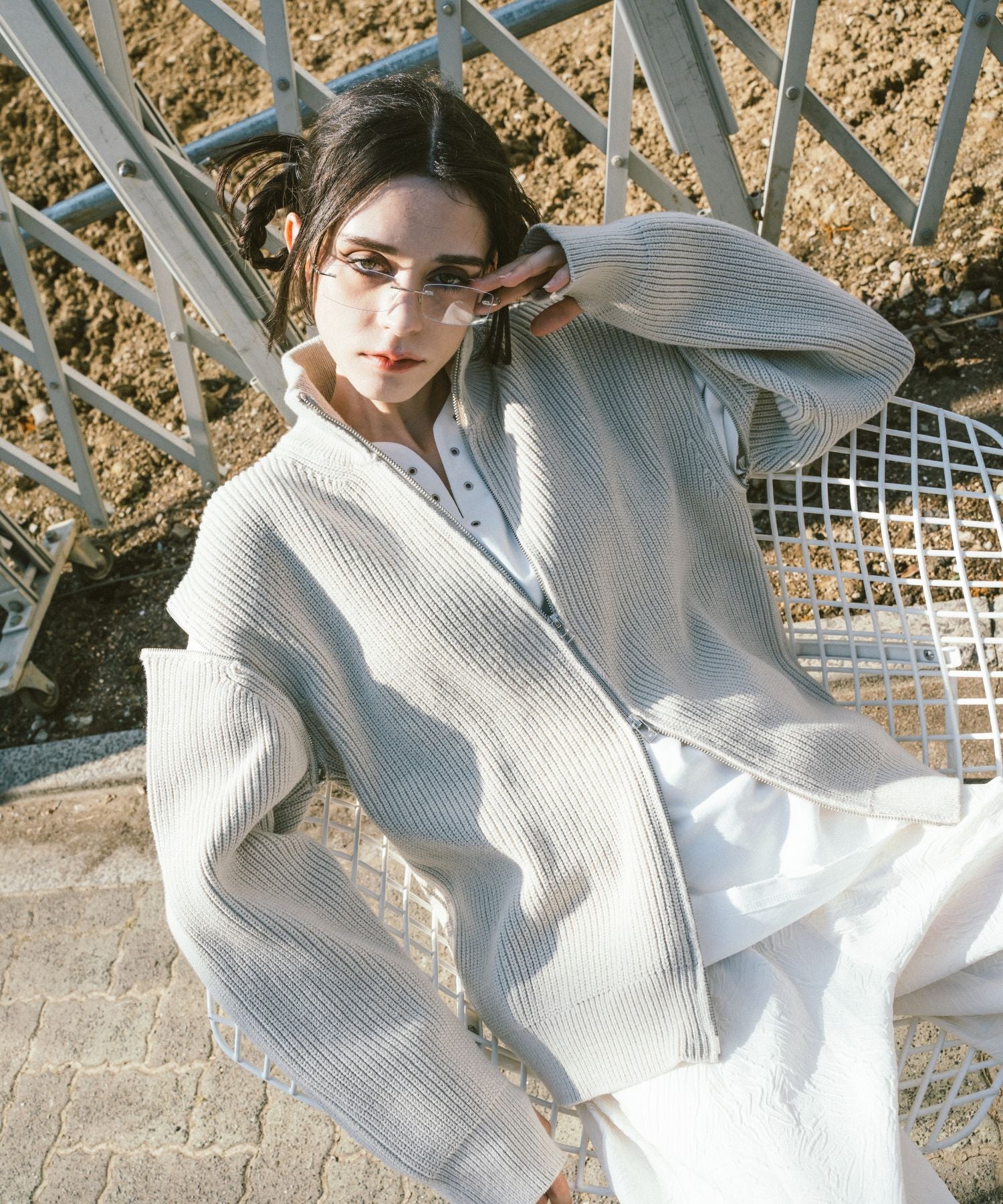 2way Driver 针织衫(黑色)