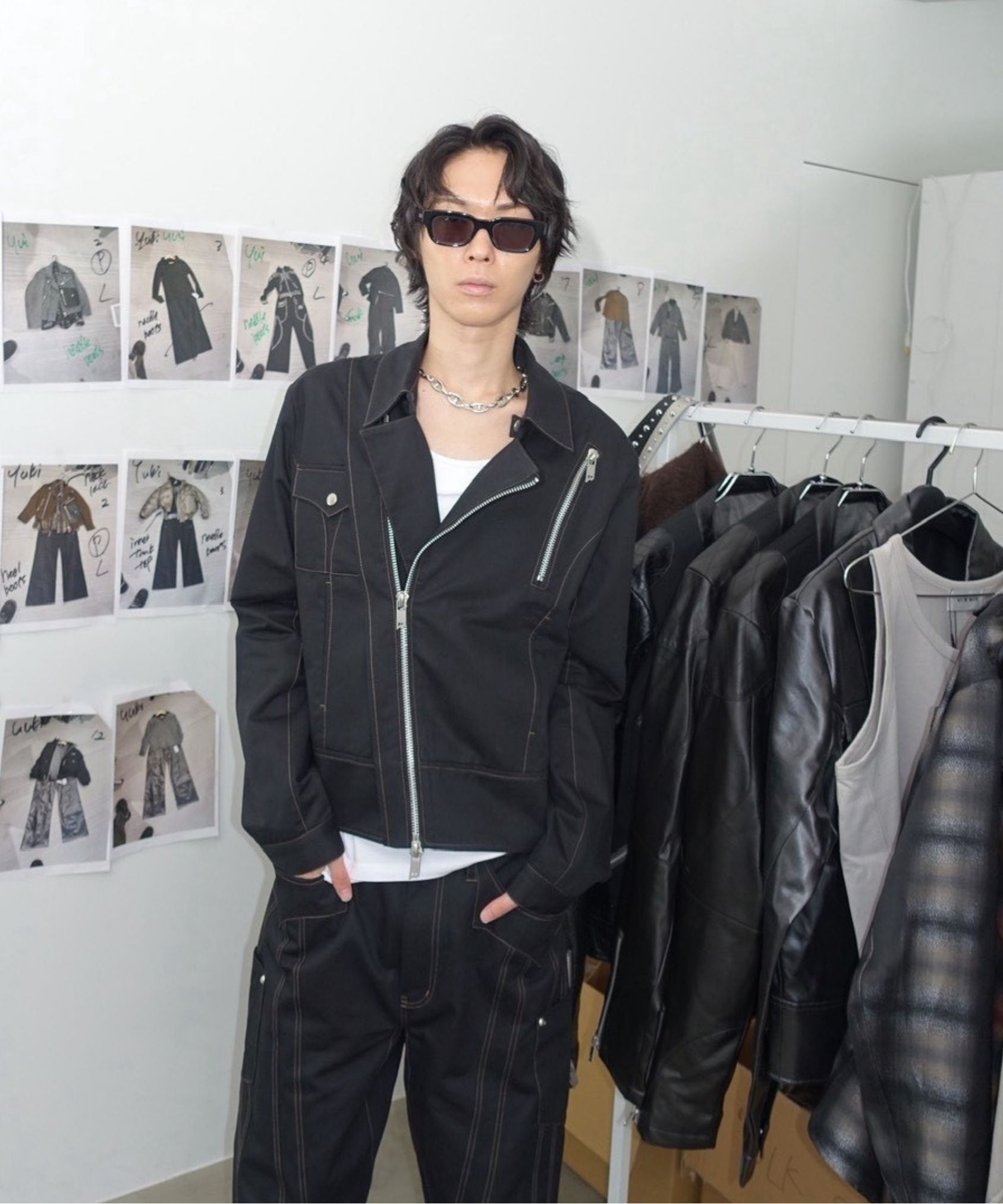 Frame Zip Jacket (BLACK)