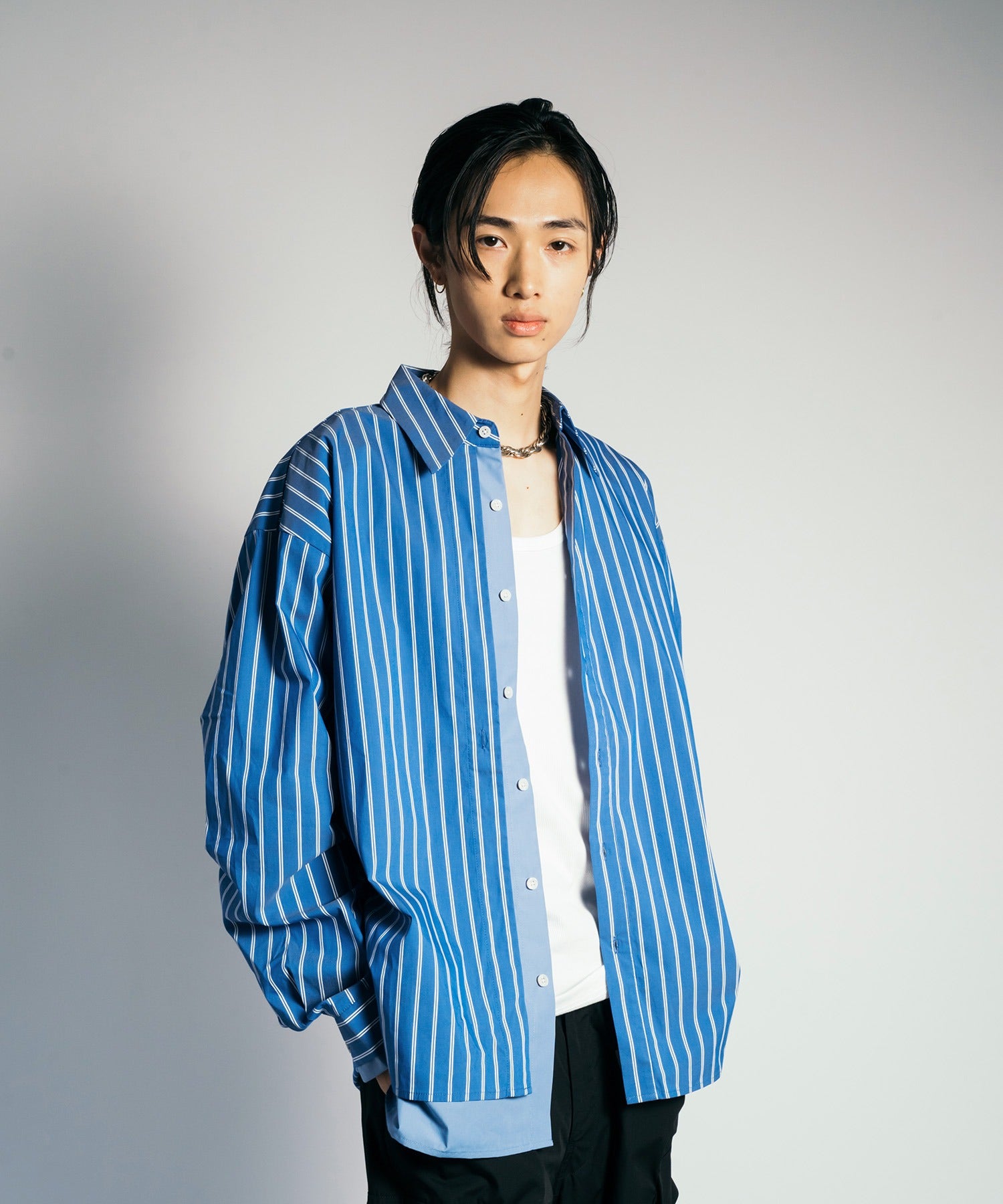 渐变 Bleach Melt Logo 长袖 T 恤 (蓝色)