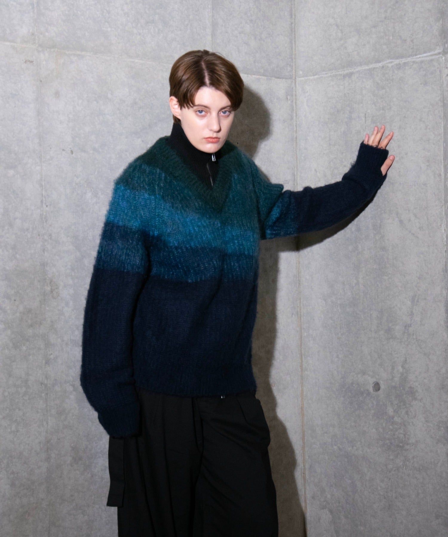 渐变 Bleach Melt Logo 长袖 T 恤 (蓝色)