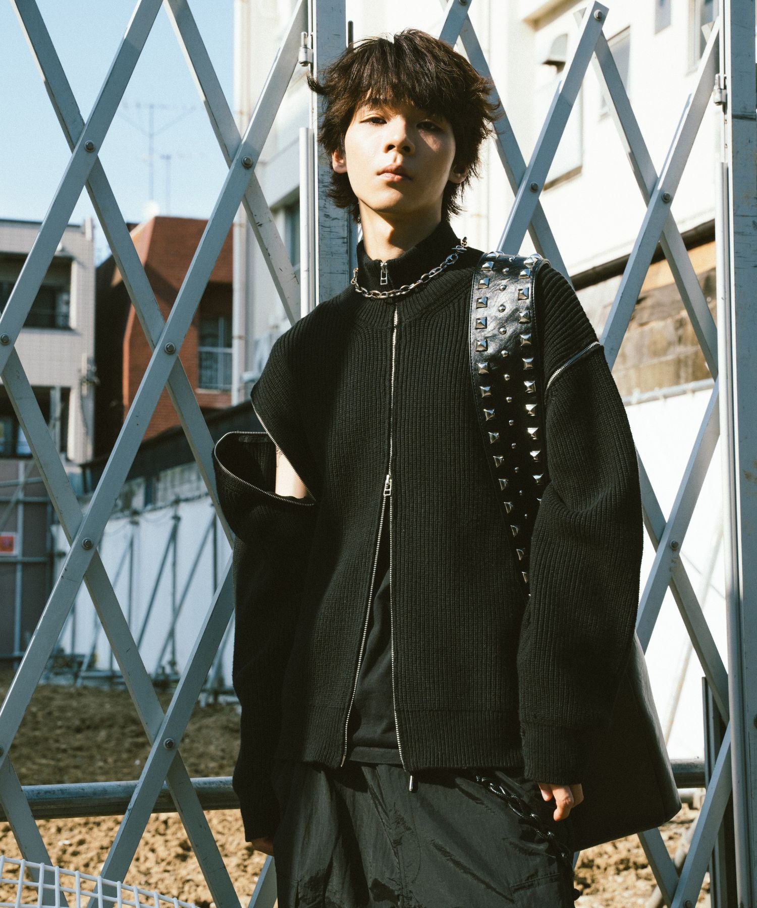 2way Driver 针织衫(黑色)