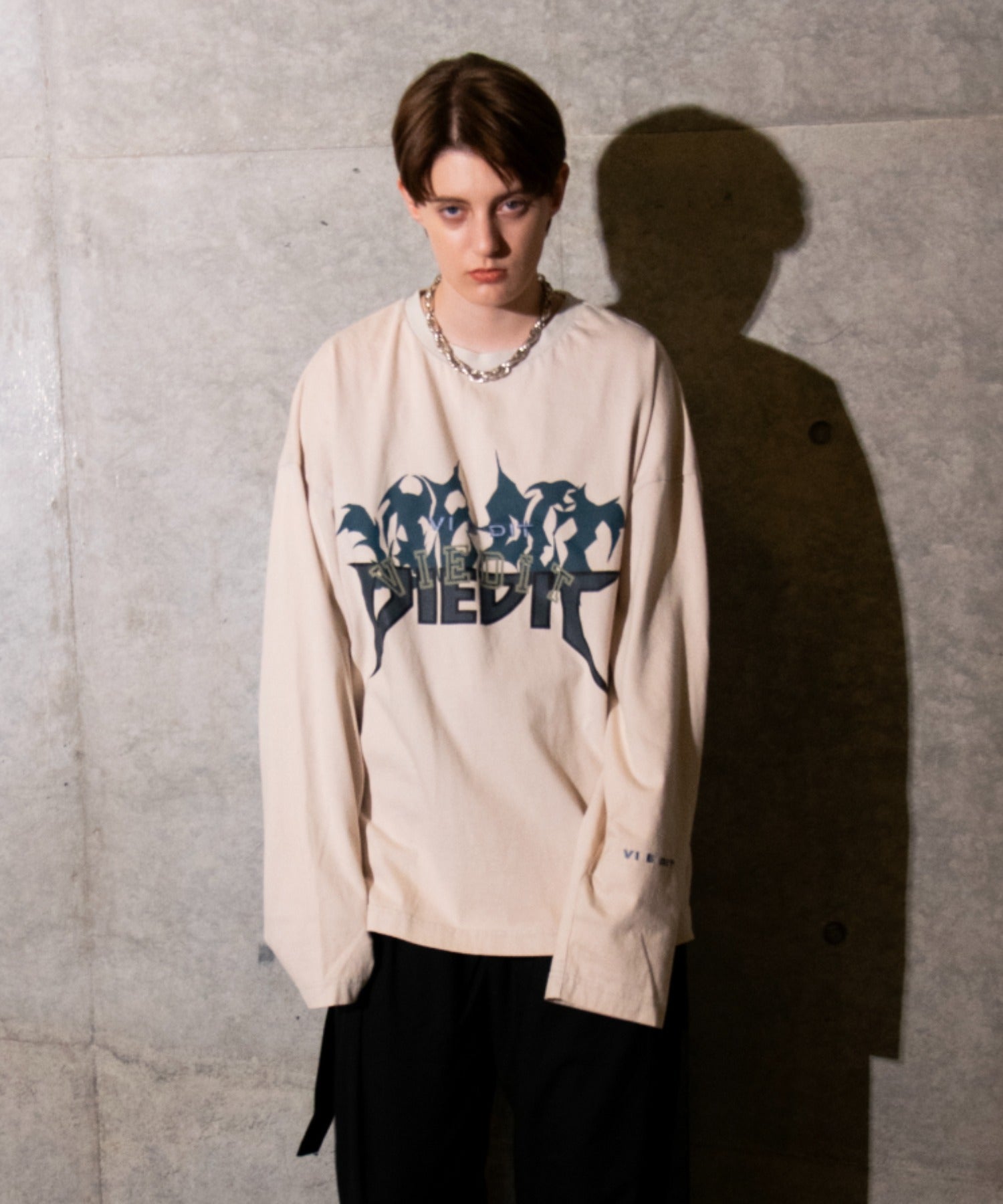 渐变 Bleach Melt Logo 长袖 T 恤 (蓝色)