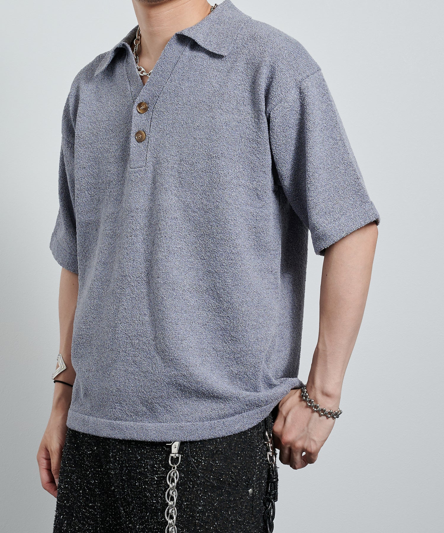 渐变 Bleach Melt Logo 长袖 T 恤 (蓝色)