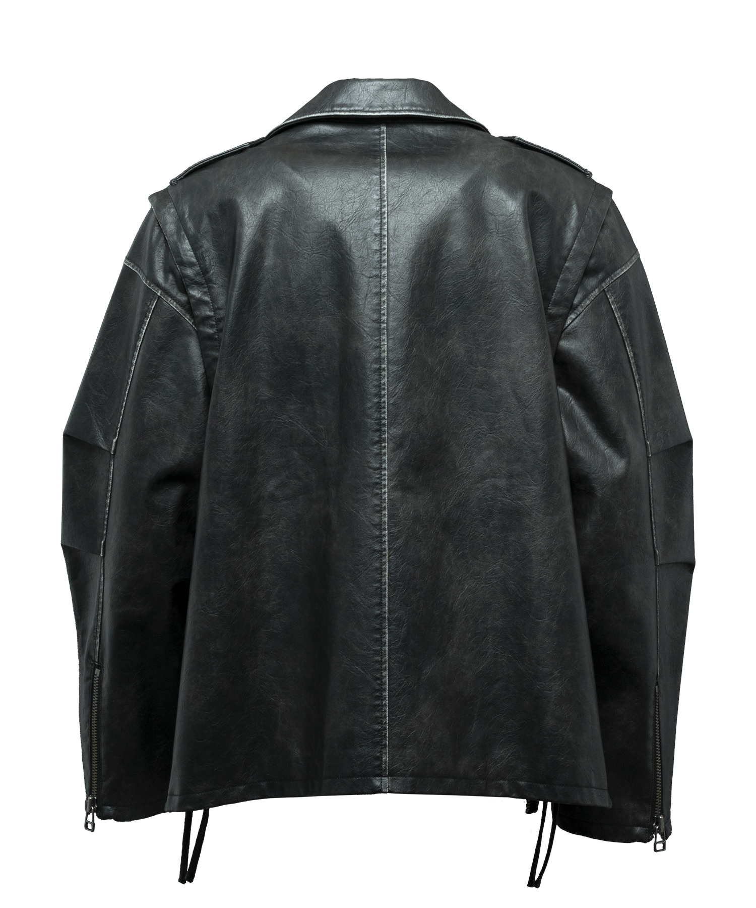 【VIEDIT】2wayジャケット Hand-bleached 2-way riders jacket – VI E DIT