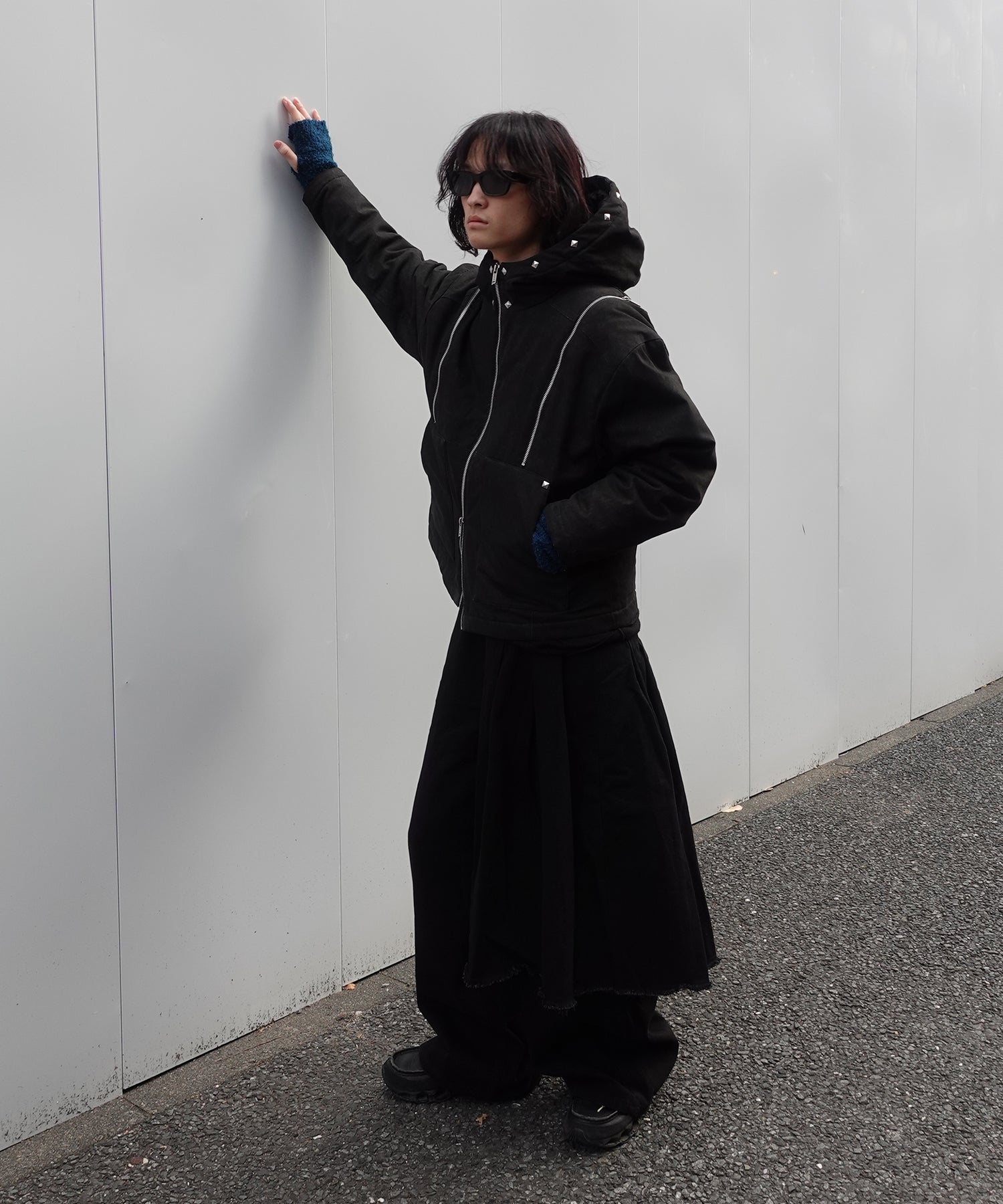 Stud Form Padded Jacket (Black)