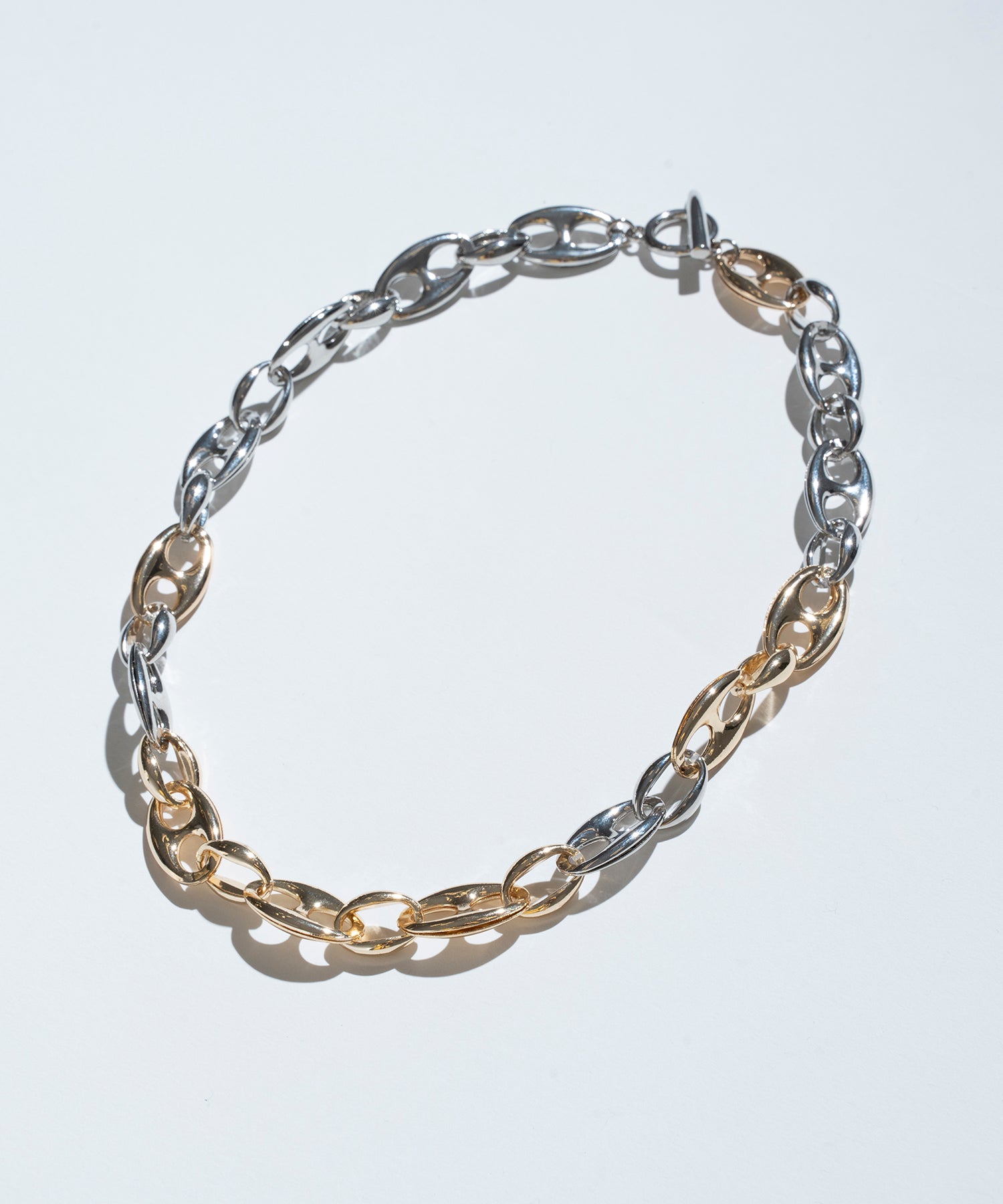 圆形原创链条项链(金色)