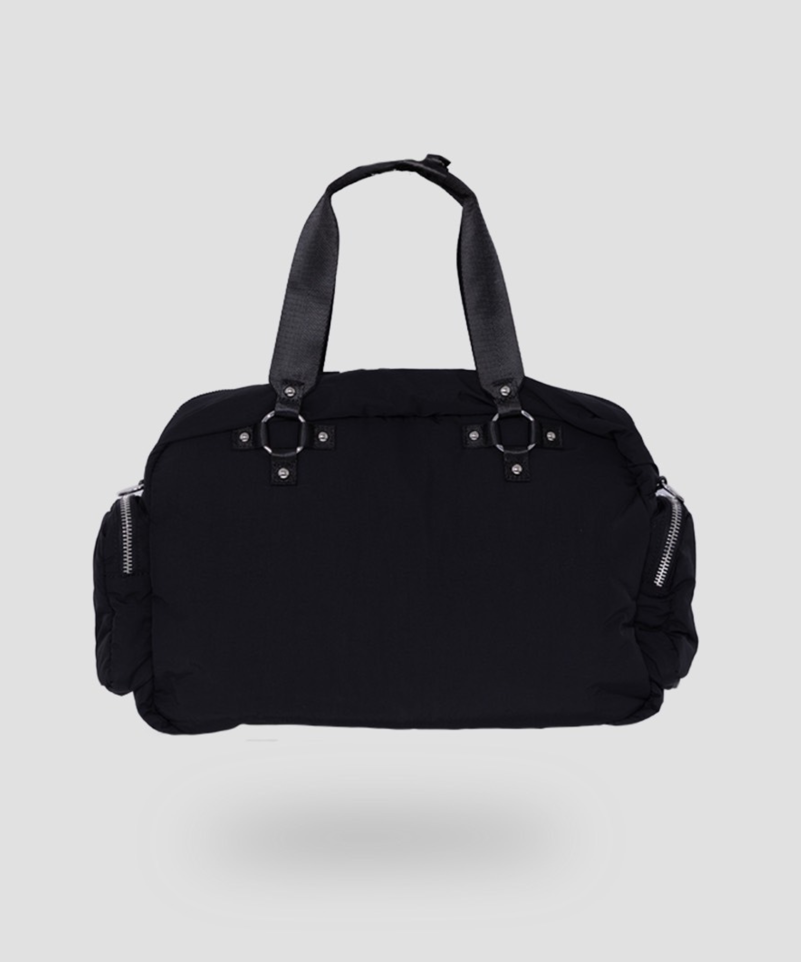 Multi Buckle Padded Boston Bag