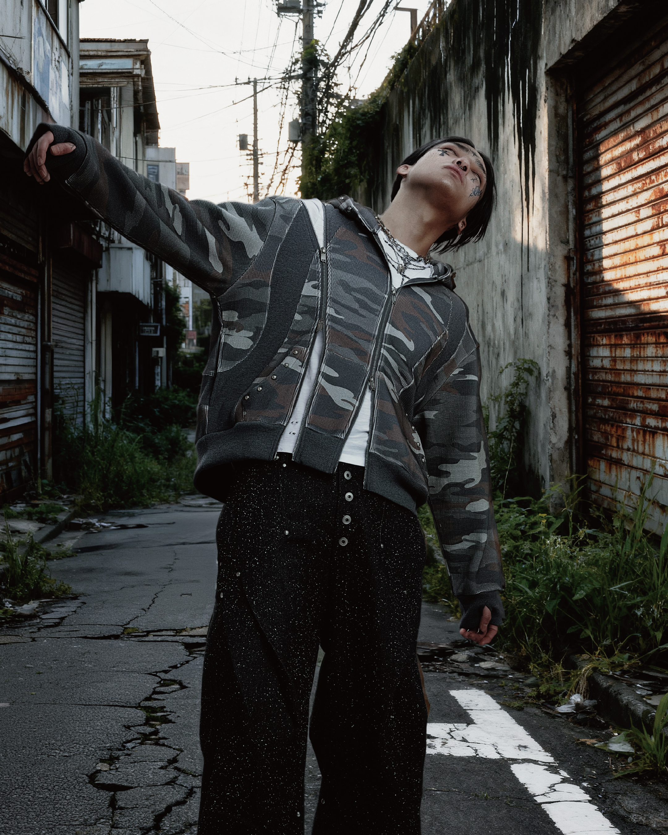 Thermal Multi-Zip Rebuild Hoodie (Camo)