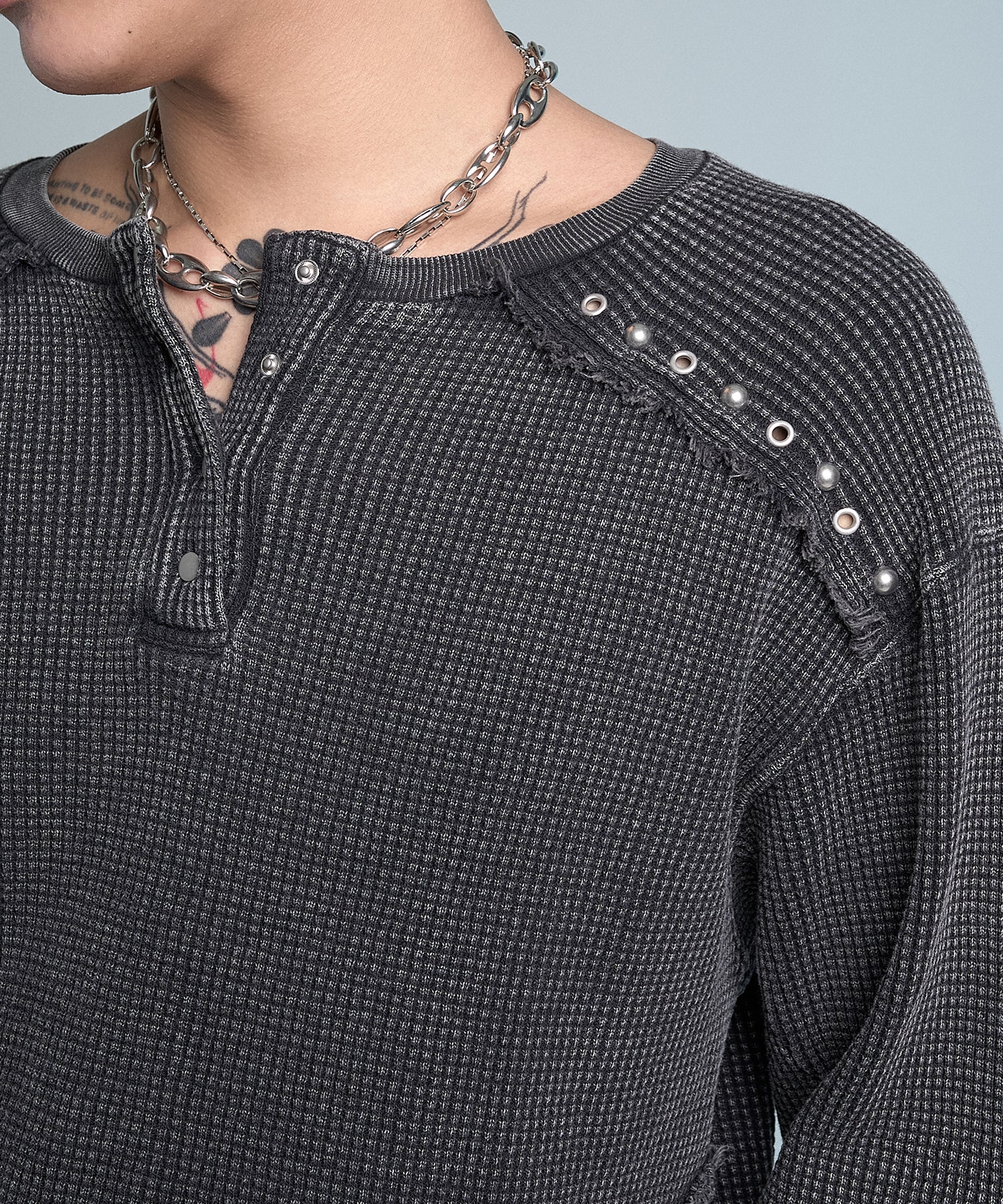 渐变 Bleach Melt Logo 长袖 T 恤 (蓝色) 