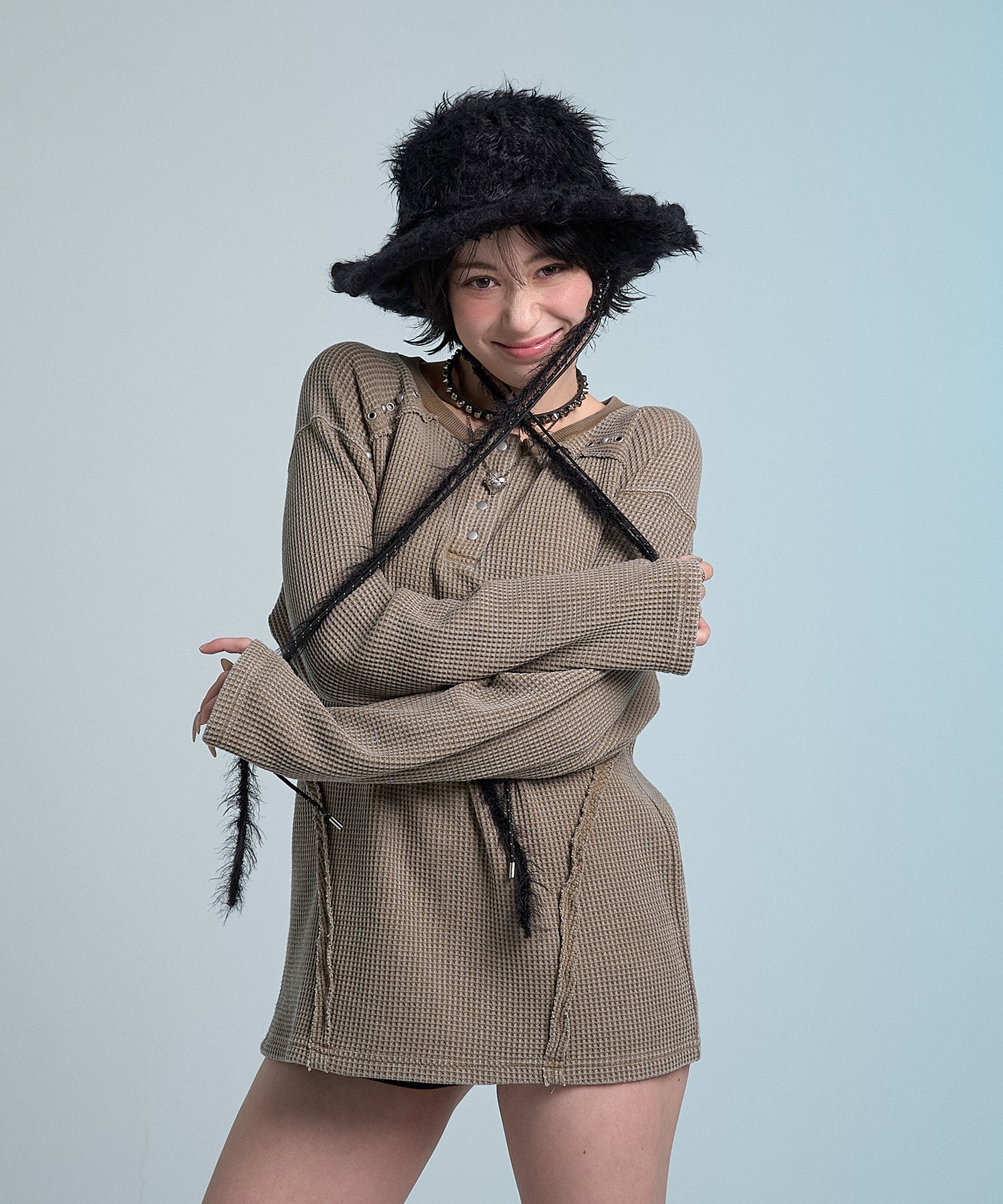 渐变 Bleach Melt Logo 长袖 T 恤 (蓝色) 