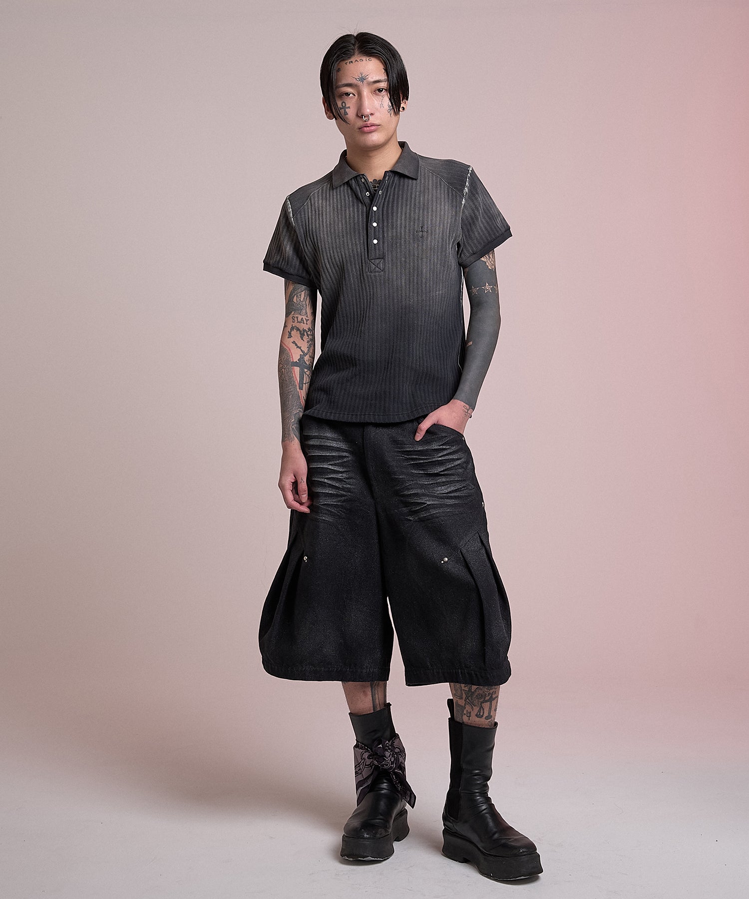 渐变 Bleach Melt Logo 长袖 T 恤 (蓝色) 